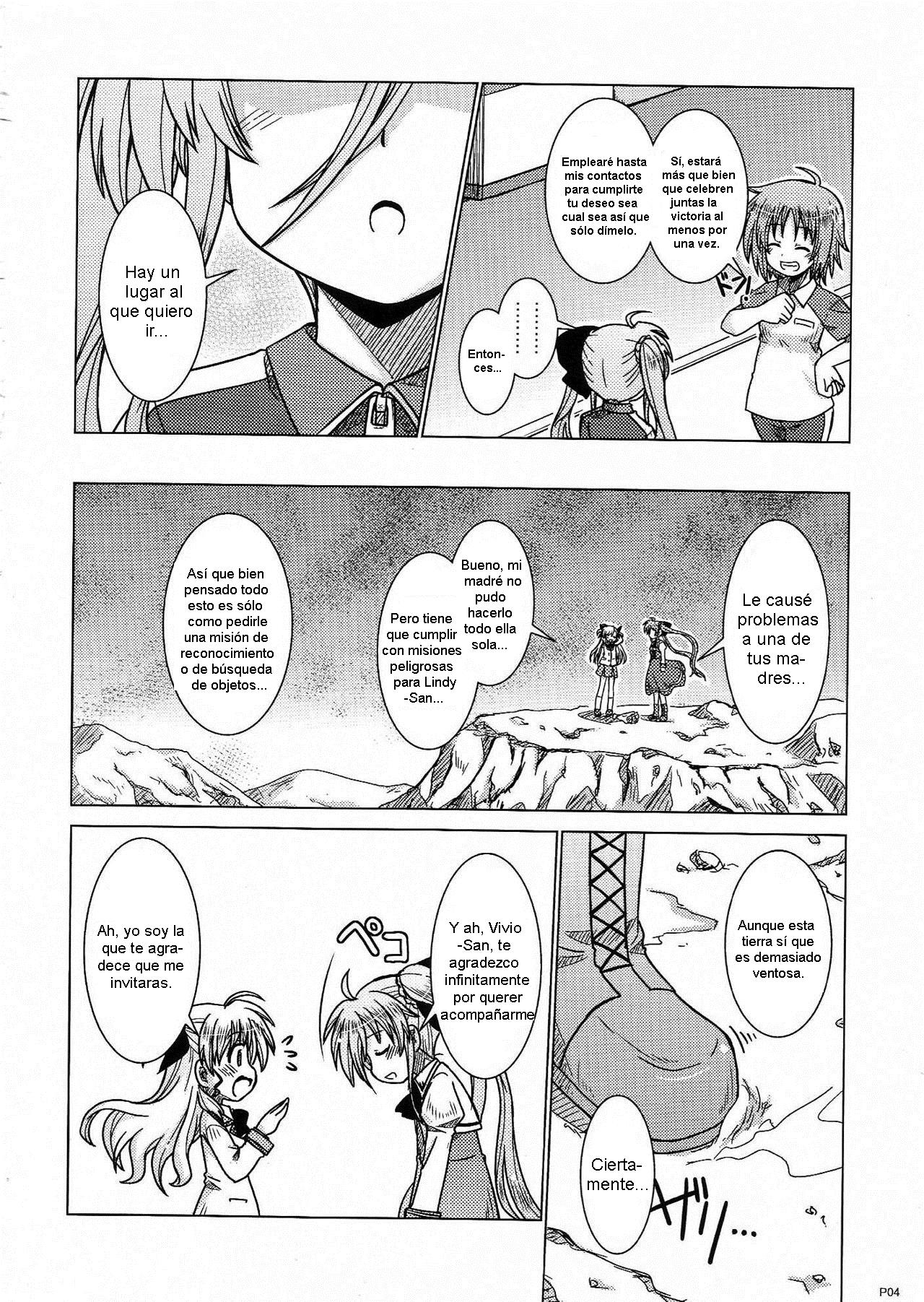 (Lyrical Magical 24) [Hinatabokko Club (Furafura)] FIRST()EXPERIENCE (Mahou Shoujo Lyrical Nanoha) [Spanish] [Nekomi Fansub] image number 4