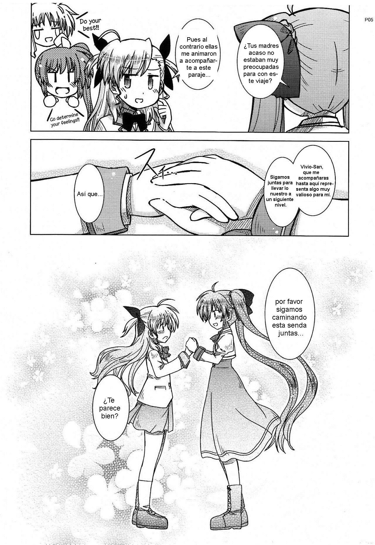 (Lyrical Magical 24) [Hinatabokko Club (Furafura)] FIRST()EXPERIENCE (Mahou Shoujo Lyrical Nanoha) [Spanish] [Nekomi Fansub] image number 5