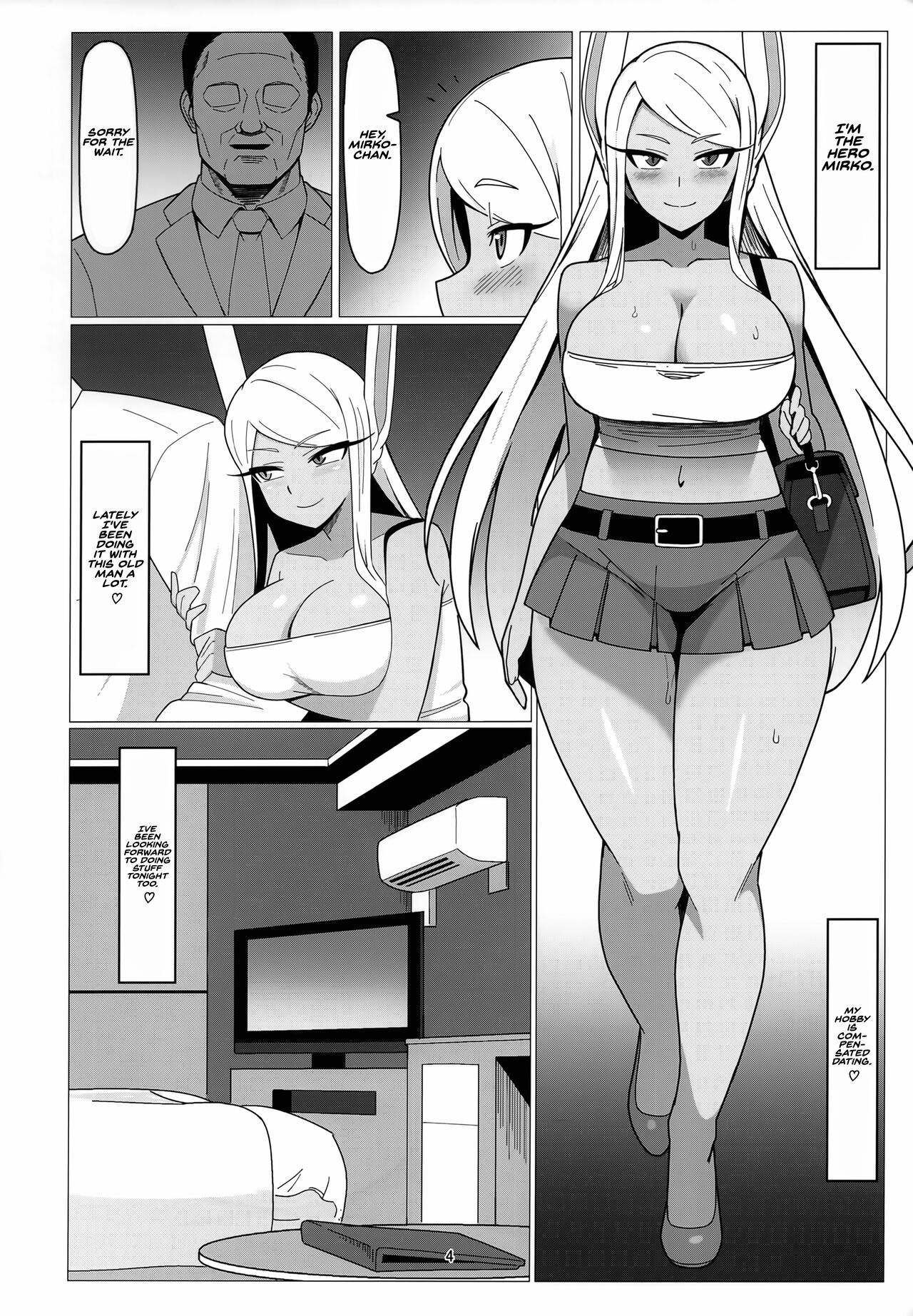 (COMIC1☆22) [Azumaya (Kazuma)] Enkou Miruko | Compensated Dating Mirko (Boku no Hero Academia) [English] numero di immagine  3