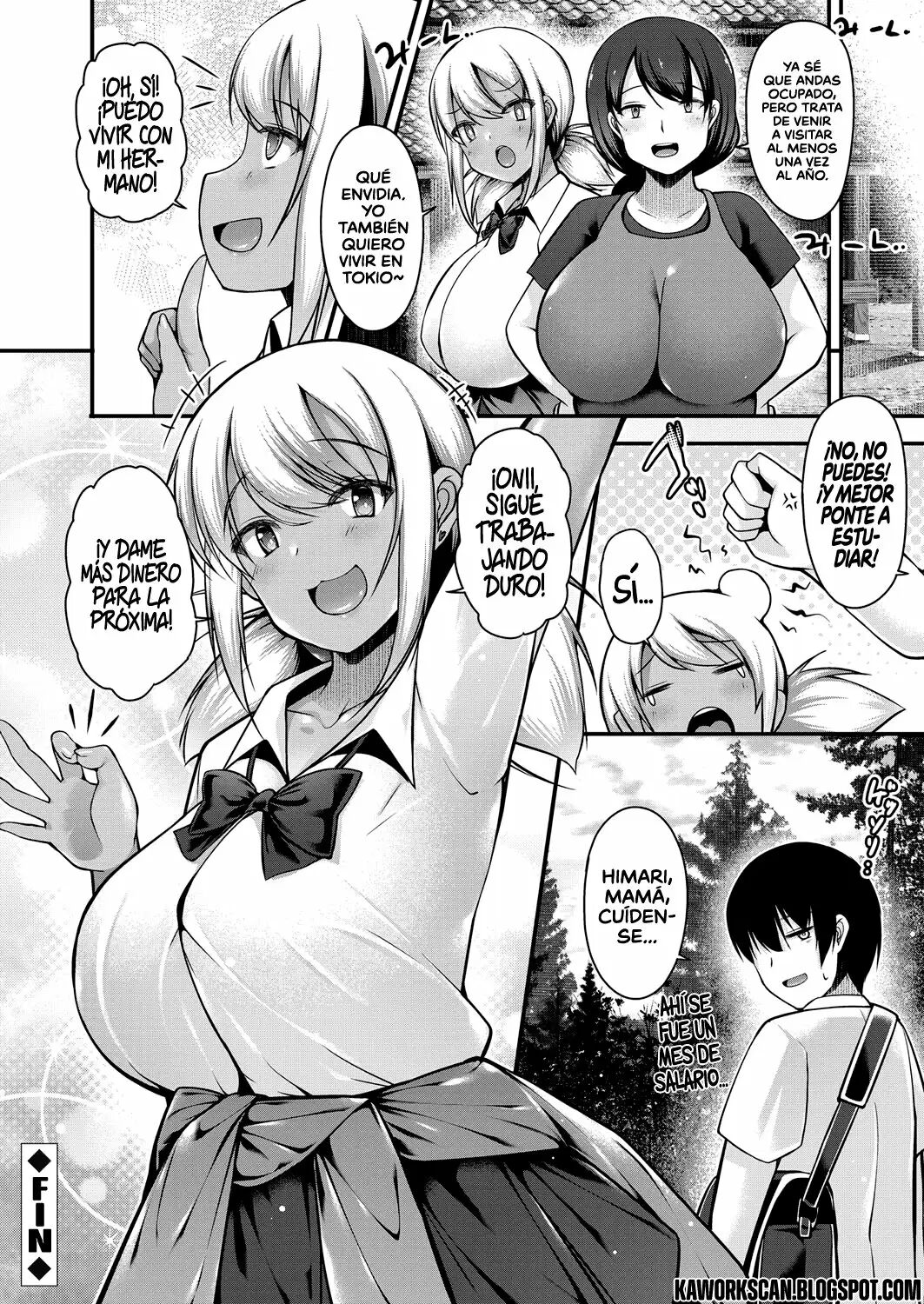 [Kotoba Ai] INAKA NI KISEI SHITA BOKU GA KURO GYARU JK NA IMOUTO TO PAPAKATSU CAP. 1-6 | LA HISTORIA DE COMO REGRESE A MI CASA EN EL CAMPO Y ME VOLVI EL SUGAR DADDY DE MI HERMANA MENOR CAP.1-6 (Spanish) image number 24