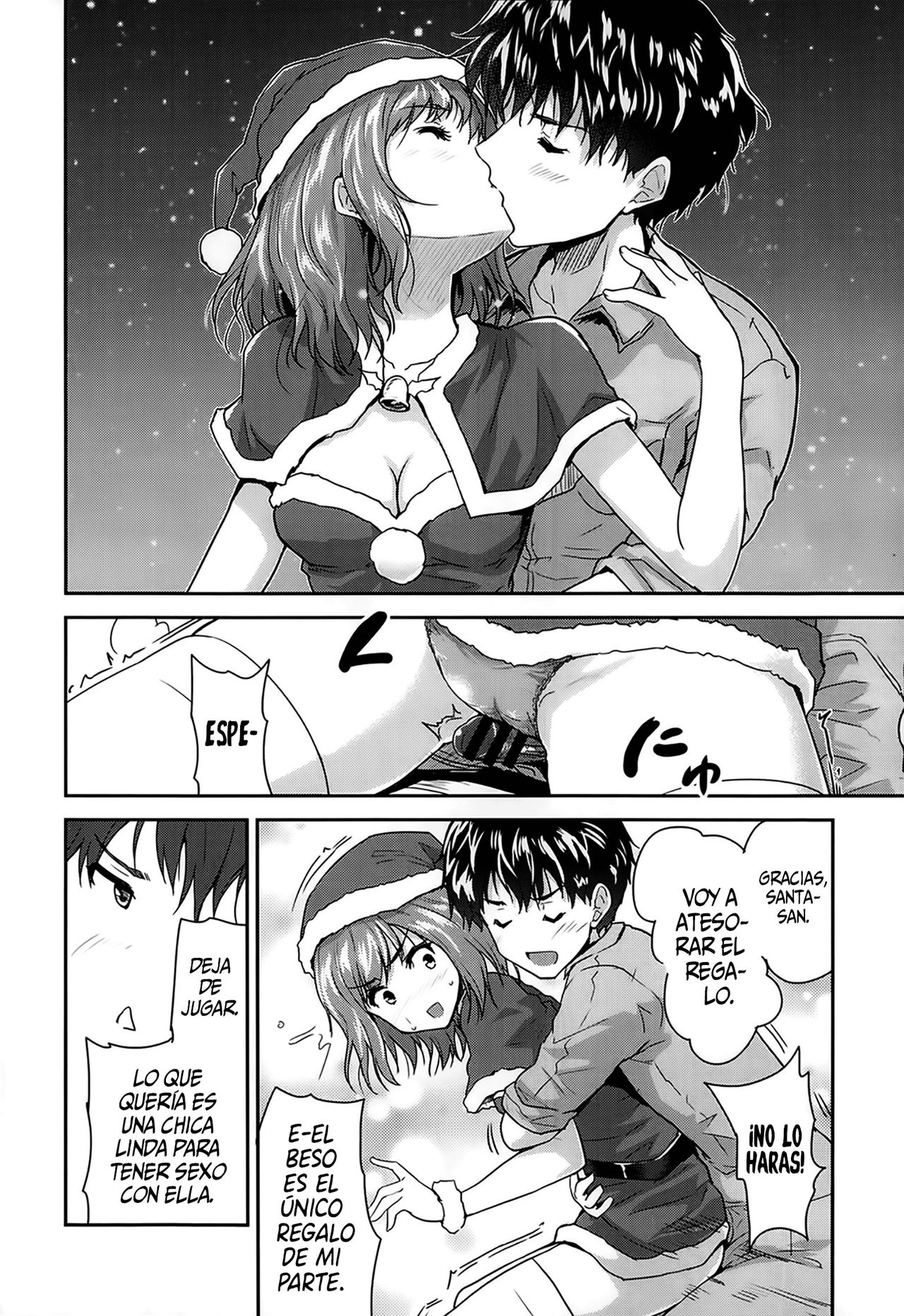 [Tohgarashi Hideyu] Shin'nyuusha wa Santa-Claus | La intrusa es Santa Claus (Comic Aun 2014-02) [Spanish] [Centurion Scans] 16eme image