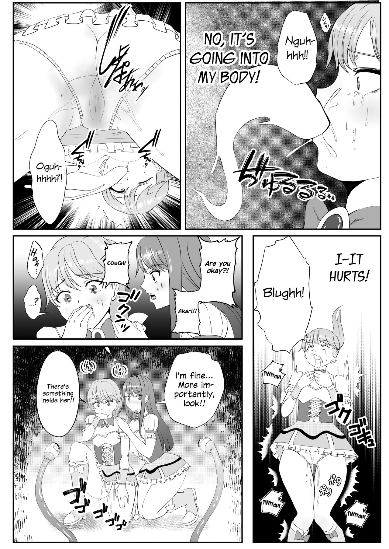 [Icchao Murasakiimoren new] Chinpo ni Kiseisare Kintama ni Jinkaku o Utsusareta Mahou Shoujo | Magical Girls Who Got Infested by Parasite Cock and Had Their Personalities Transferred Into Their Testicles [English] {Hennojin} image number 13