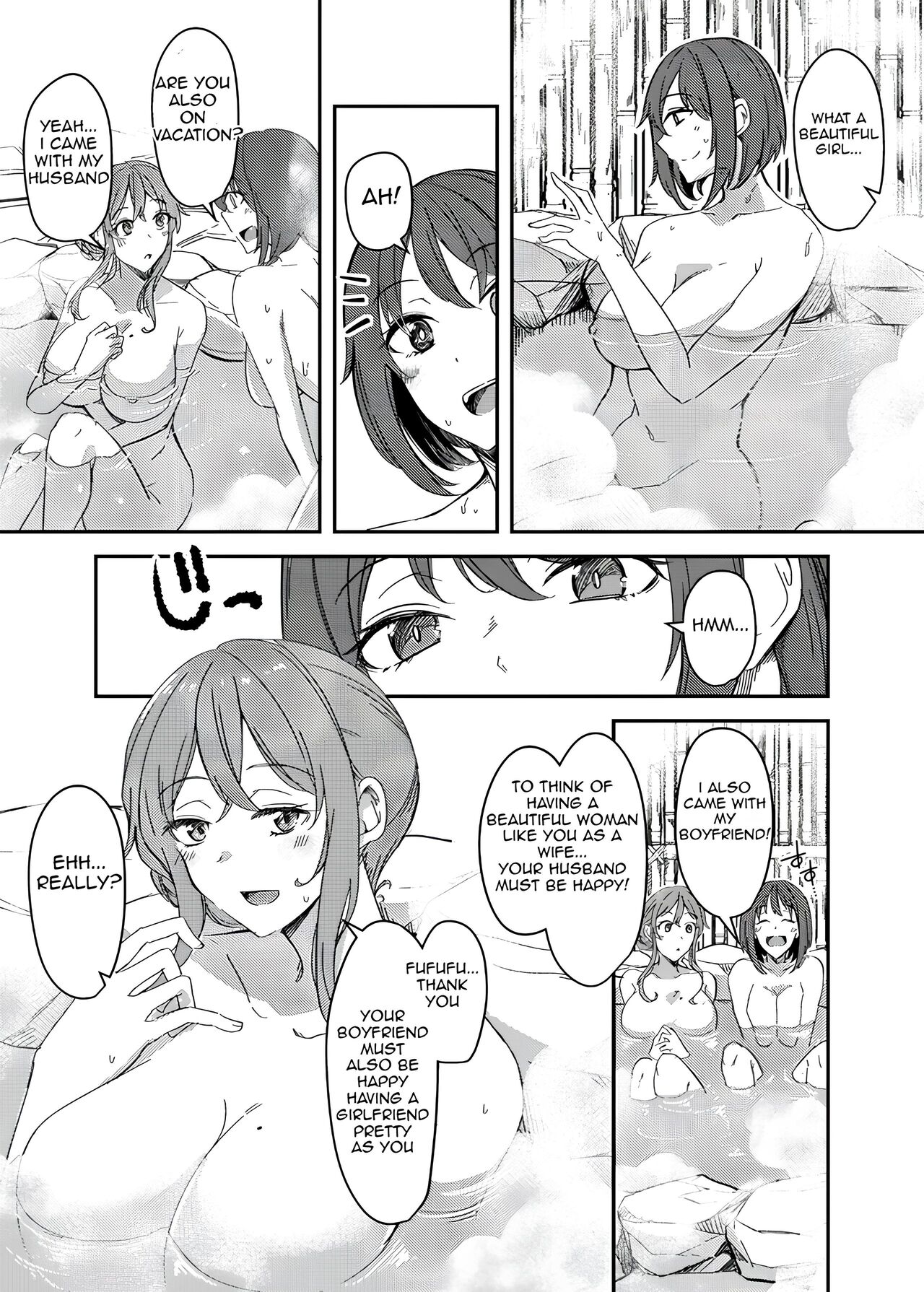 [Hyoui Lover (Hyoui Suki no Hito, Yuuma)] NTRrare Onsen Ryokou ~Tsukari Tsukareru Shinkon Tsuma~ [English] image number 4