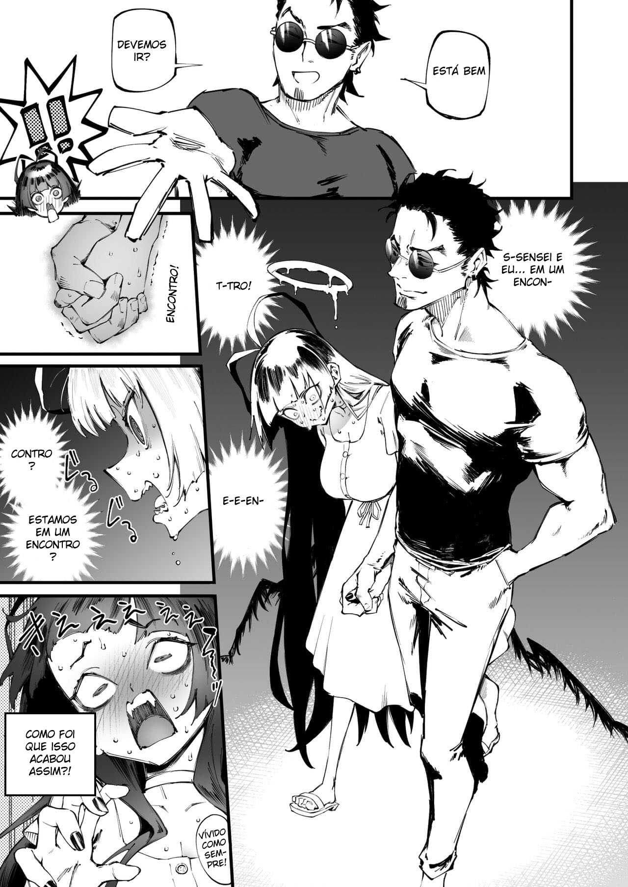 [Metsuki Warui Kyoudan (Suruga Kuroitsu)] Tsurugi datte Seishun shitai (Blue Archive) [Portuguese-BR] [Mundo Hentai] [Digital] image number 5