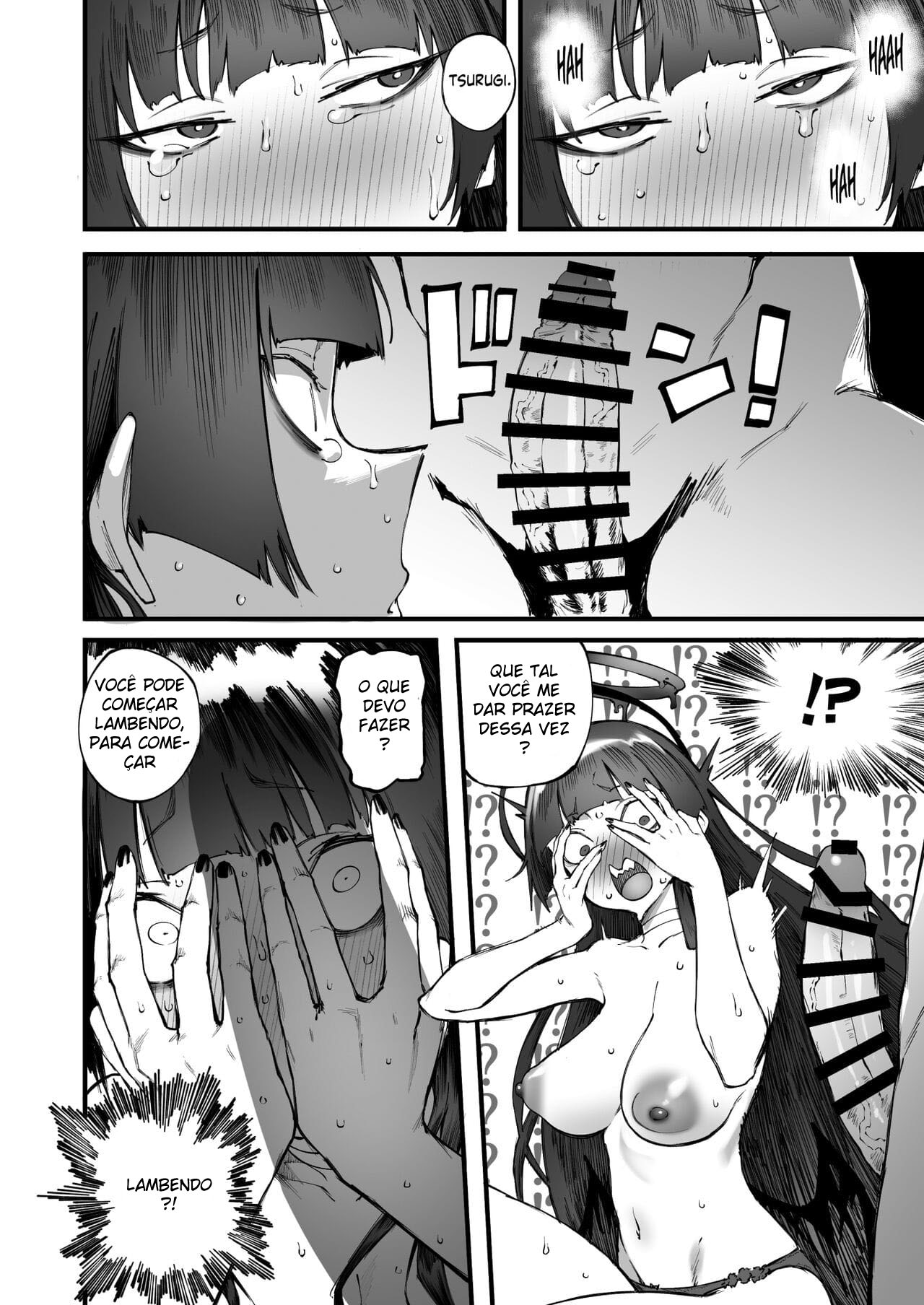 [Metsuki Warui Kyoudan (Suruga Kuroitsu)] Tsurugi datte Seishun shitai (Blue Archive) [Portuguese-BR] [Mundo Hentai] [Digital] image number 22