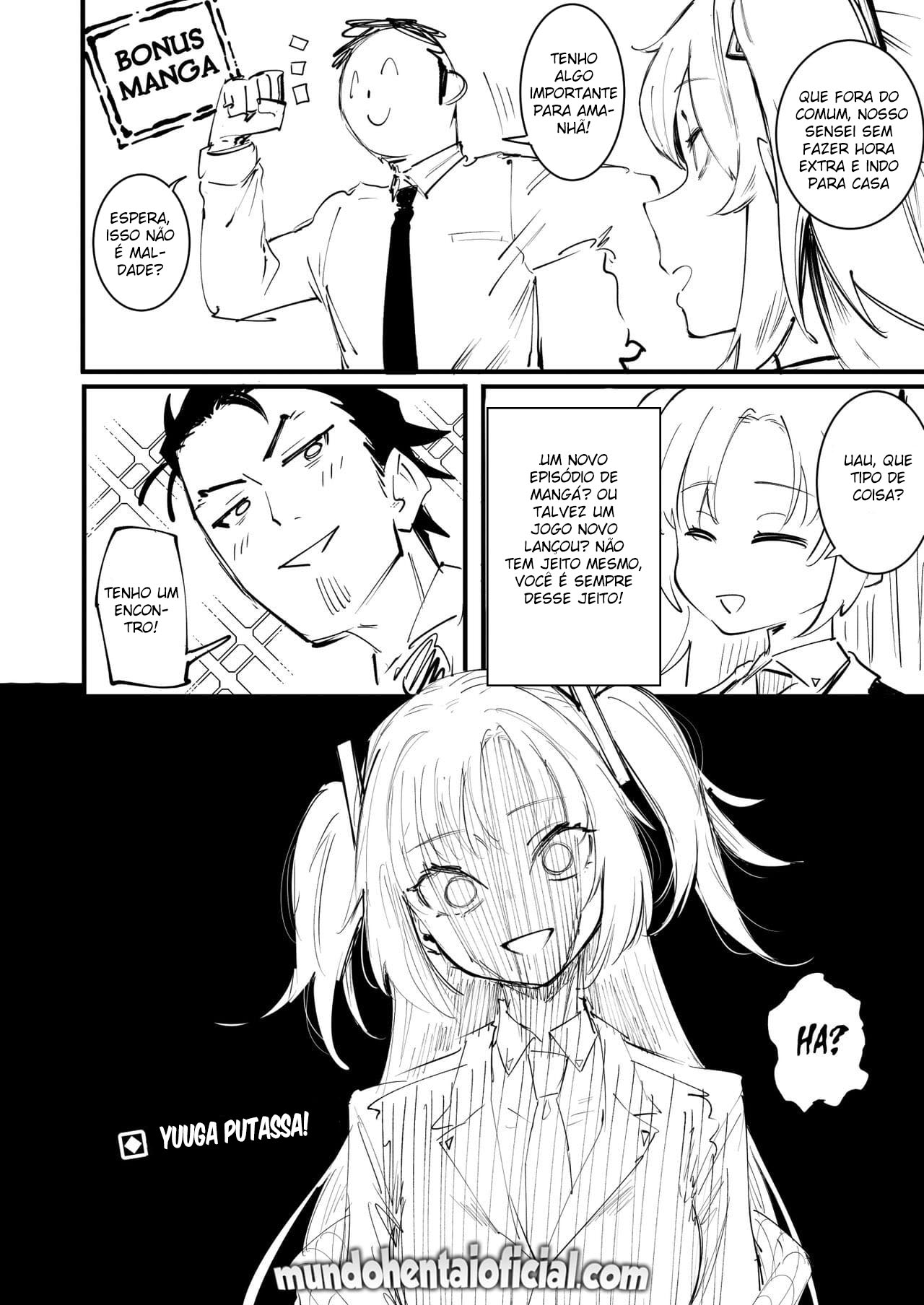 [Metsuki Warui Kyoudan (Suruga Kuroitsu)] Tsurugi datte Seishun shitai (Blue Archive) [Portuguese-BR] [Mundo Hentai] [Digital] image number 38