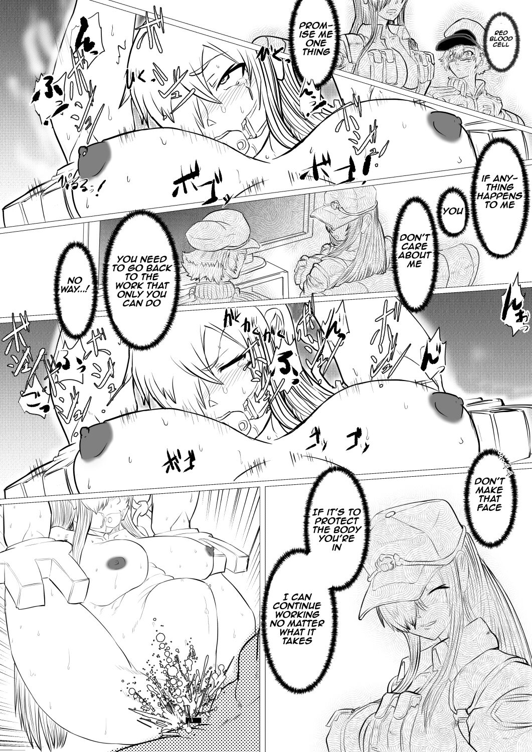 [Veinpasu] White Blood Cells Are Being Tormented by the Forced Immune Cell in the New Treatment!! (Cell at Work BLACK) (Aishii21) image number 61