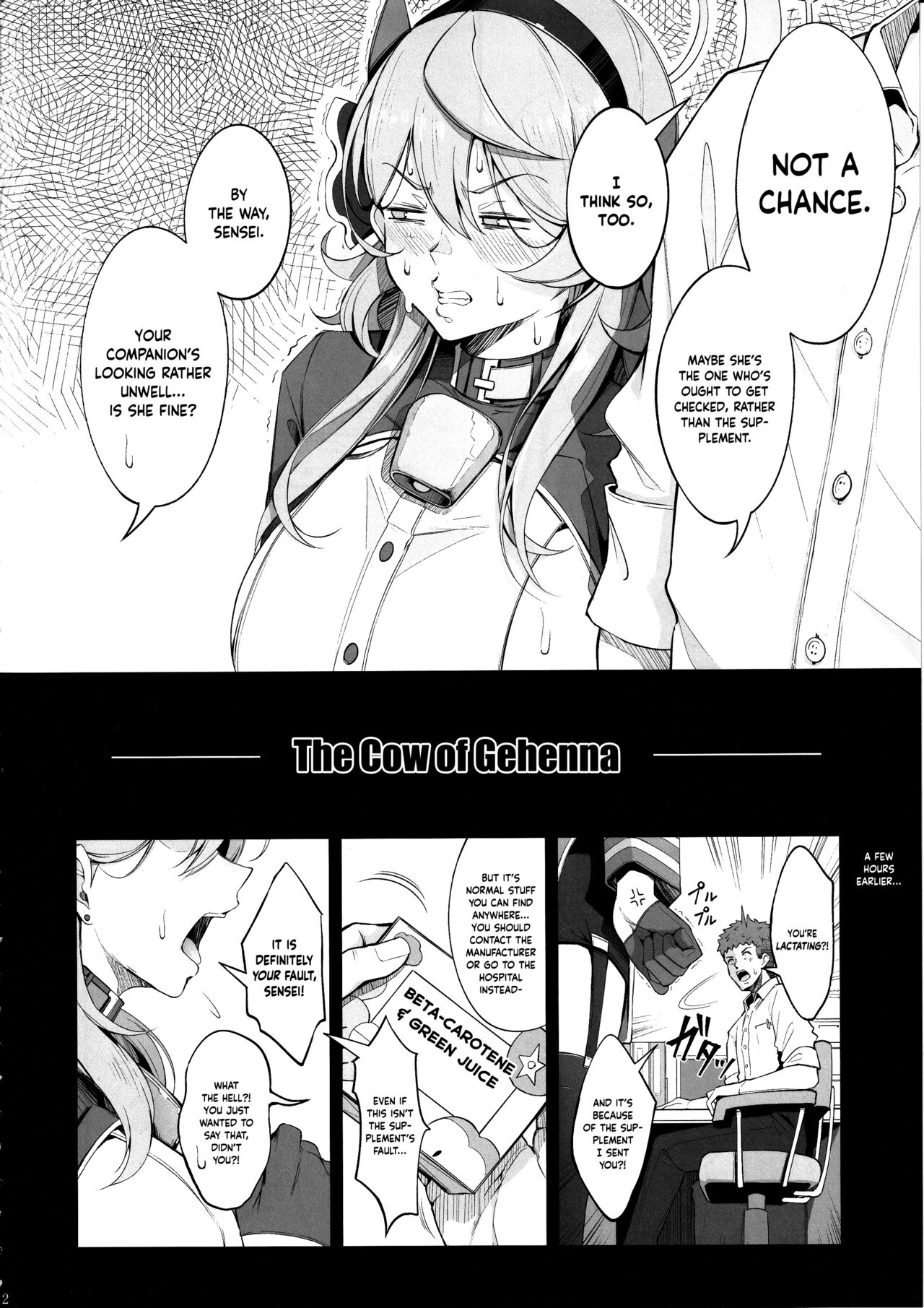 (C103) [Gessyu (Chouzetsu Bishoujo mine)] Gehenna no Meushi | The Cow of Gehenna (Blue Archive) [English] [Douzo Lad Translations] Bildnummer 3