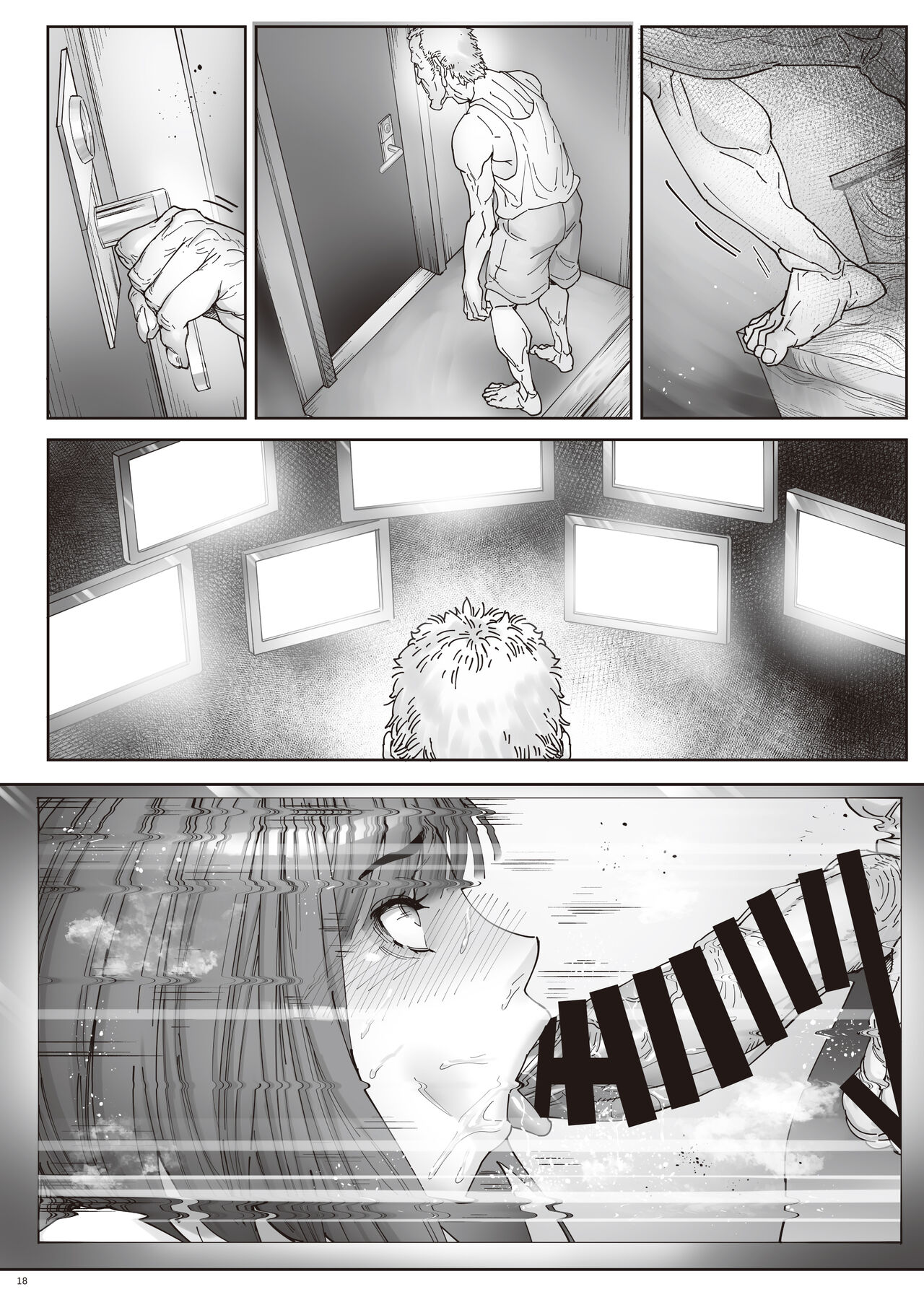 [Kocho Kocho Koukou (Bonten)] Kaigo Beit de Iroboke Jijii no Gouin na Yokkyuu to Okane no Mae ni Chitai o Sarasu JK [Digital] [Textless] numero di immagine  20