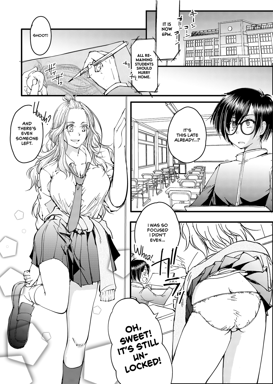 [Tanken Harahara] Megane no Gyaru wa Inkya ni Yasashii | Bespectacled Gyaru Befriending Loner [English] [head empty] imagen número 3