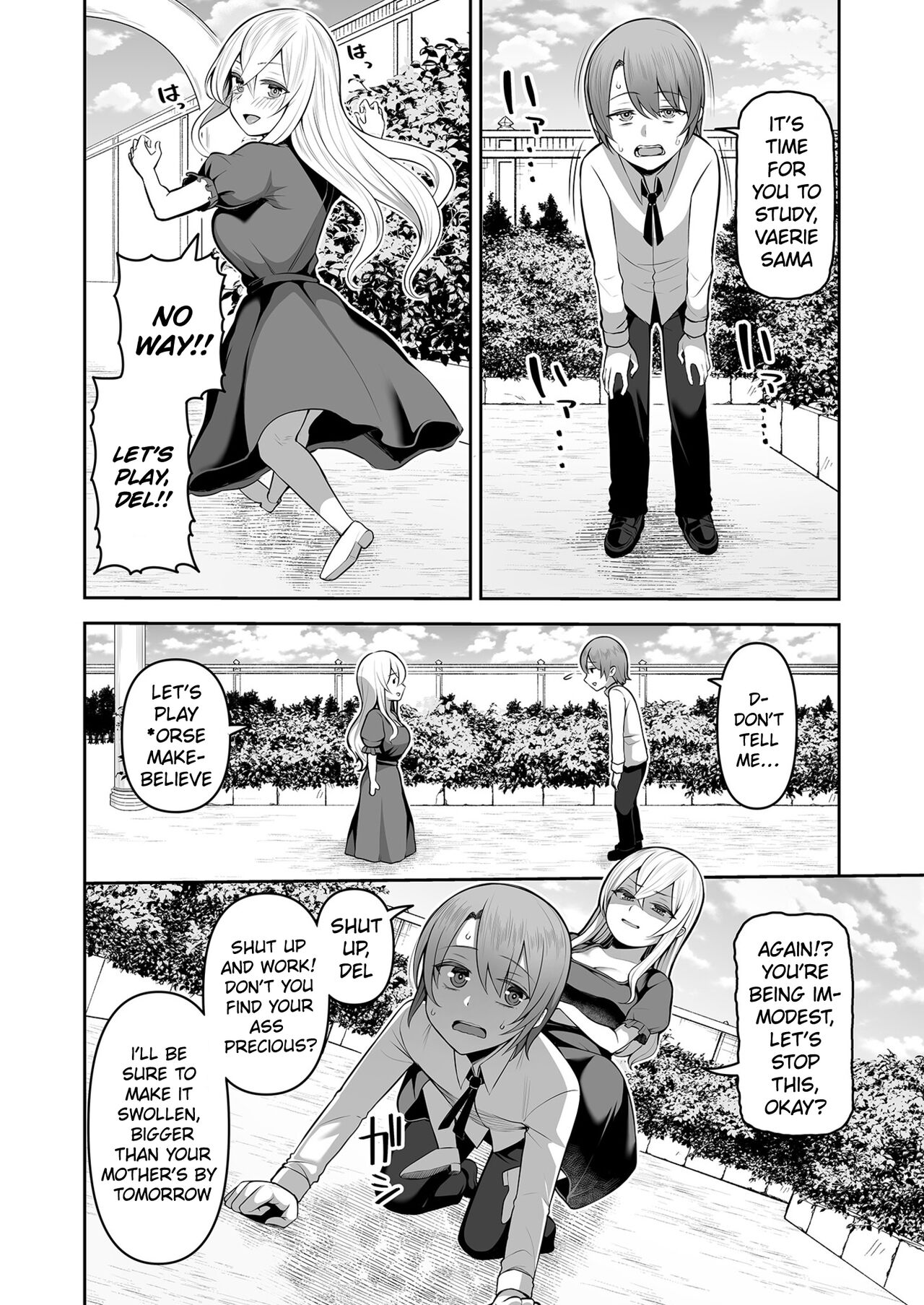 [Kayumidome] Valerie Monogatari ~Oujo-sama wa Yaritai Houdai!?~ Ch1/  The Story of Valerie ~The Queen Gets To Fuck As Much As She Wants!~ Ch.1 [English] {Doujins.com} Bildnummer 4