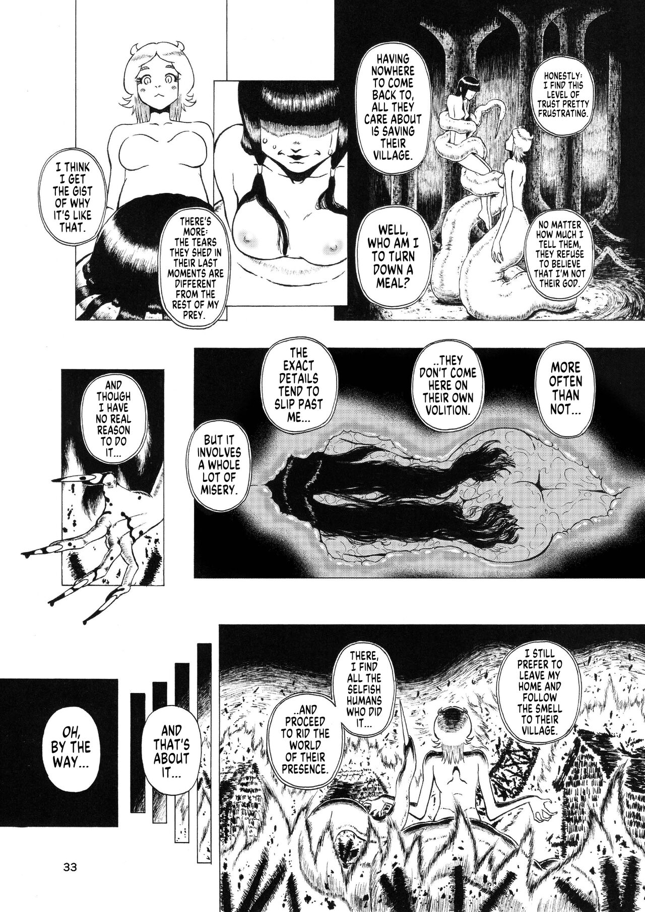 [Kasetsu Shirokuma Kakko Yoi (Yoikuma)]  An Interview and... (Vore Lami ~Lamia OC Vore Collaboration Magazine~) [English] [MegaFagget] image number 5