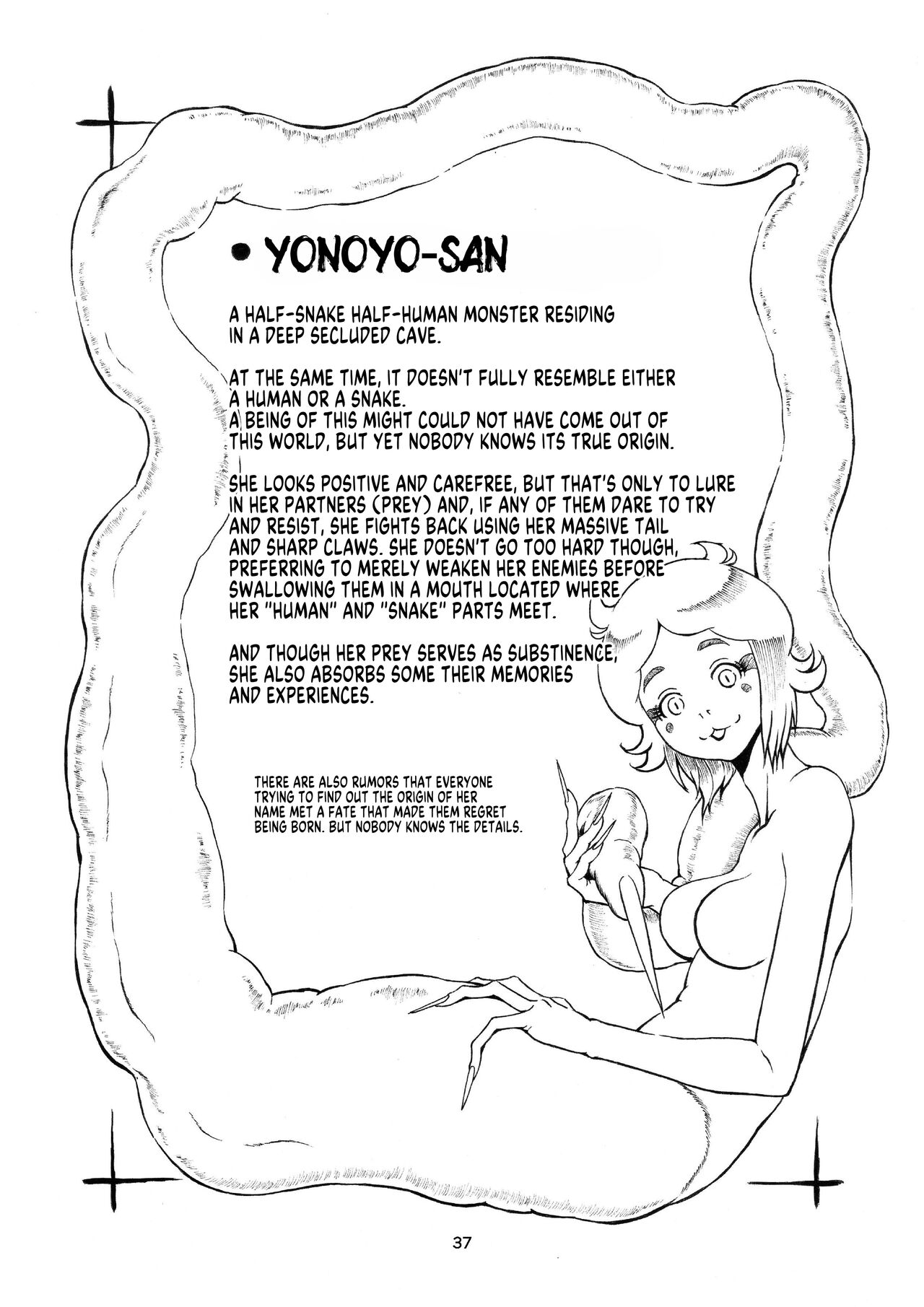 [Kasetsu Shirokuma Kakko Yoi (Yoikuma)]  An Interview and... (Vore Lami ~Lamia OC Vore Collaboration Magazine~) [English] [MegaFagget] image number 9