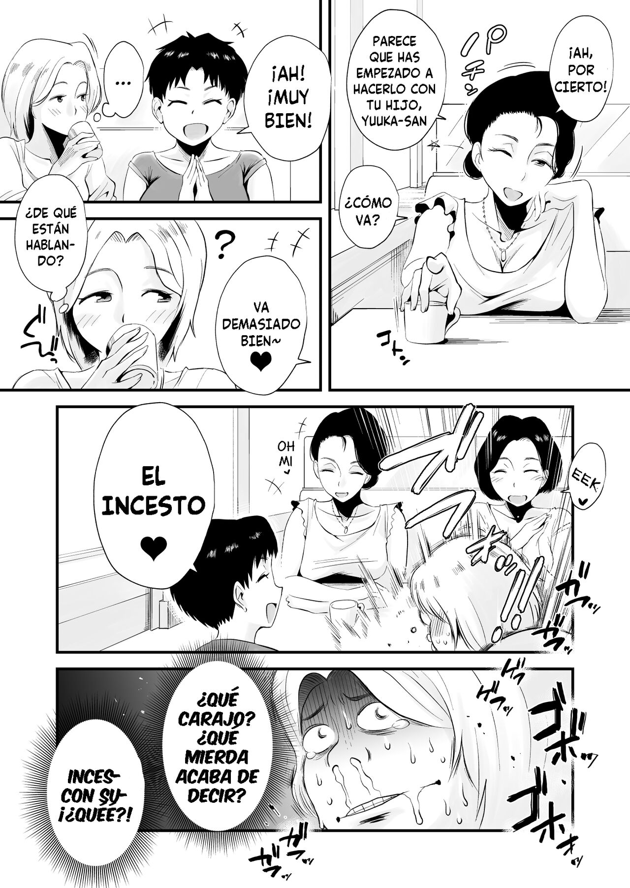 [Haitoku Sensei] Dono Mama ga Suki? ~Yamaguchi-ke no Baai~ | ¿Cuál mamá te gusta más? ~La Familia Yamaguchi~ [Spanish] [J.C. Translations] 이미지 번호 8