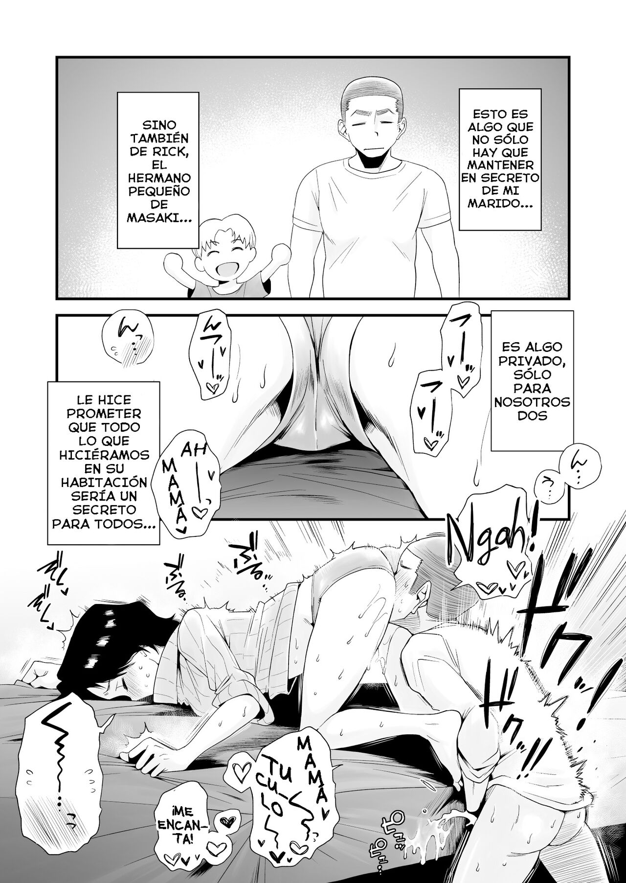 [Haitoku Sensei] Dono Mama ga Suki? ~Okada-ke no Baai~ | ¿Cuál mamá te gusta más? ~La Familia Okada~ [Spanish] [J.C. Translations] 이미지 번호 9