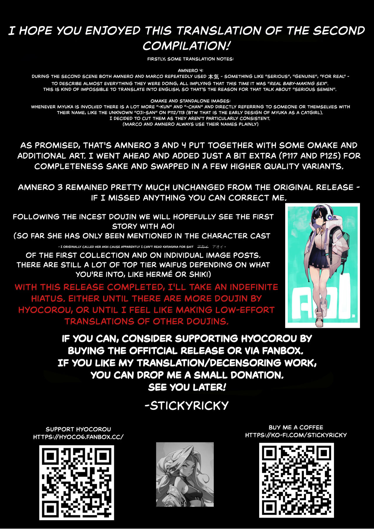 [Hyoco Road (Hyocorou)] AMNERO Soushuuhen 2 - AMNERO3&4+OMAKE [English] [StickyRicky] [Decensored] [Digital] image number 128