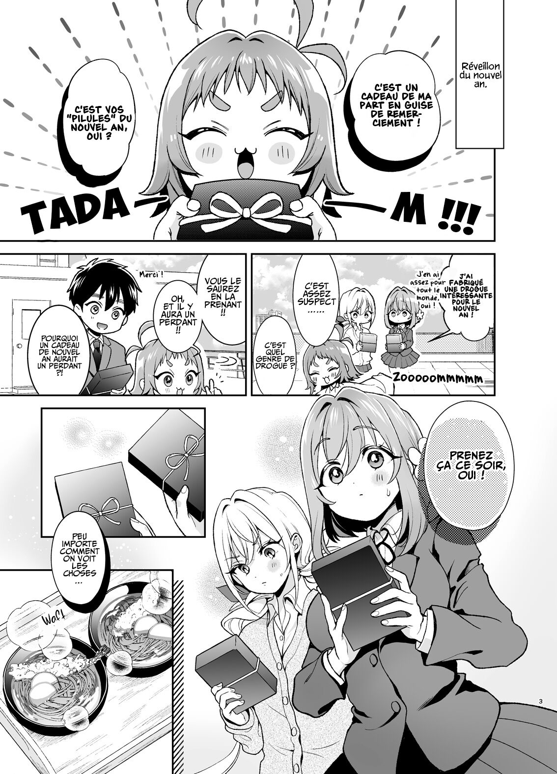 [Yume no Tsuzuki (Yumemiteeru)] Hakari to Karane to IchaLove H suru HON | Hakari et Karane Le livre où elles maiiiment à en mourir (Kimi no Koto ga Daidaidaidaidaisuki na 100-nin no Kanojo) [French] [Les Poroïniens] [Digital] image number 3