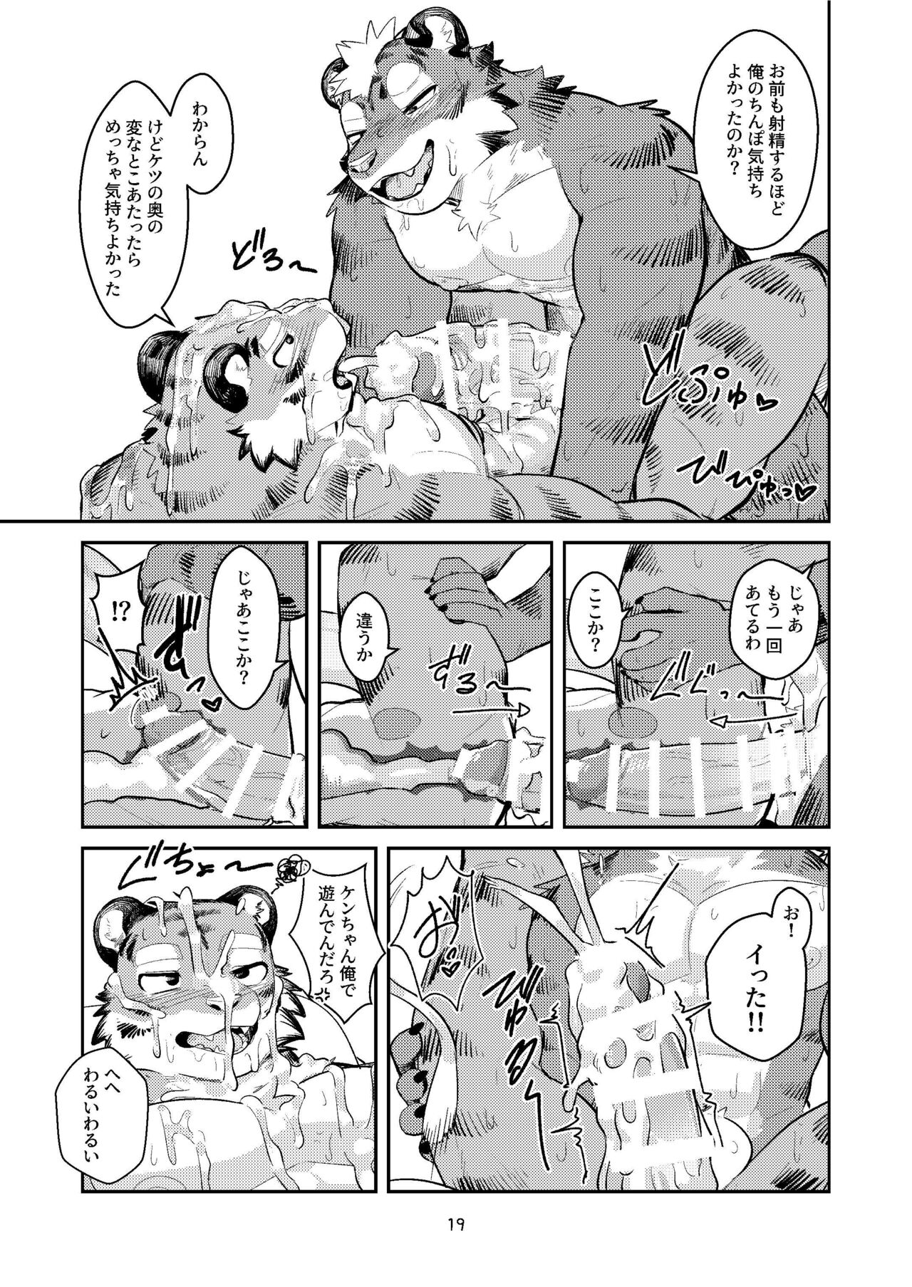 (Shinshun Kemoket 10) [Zerozero (Uro)] Hajimete wa Tora no Ana de! image number 19