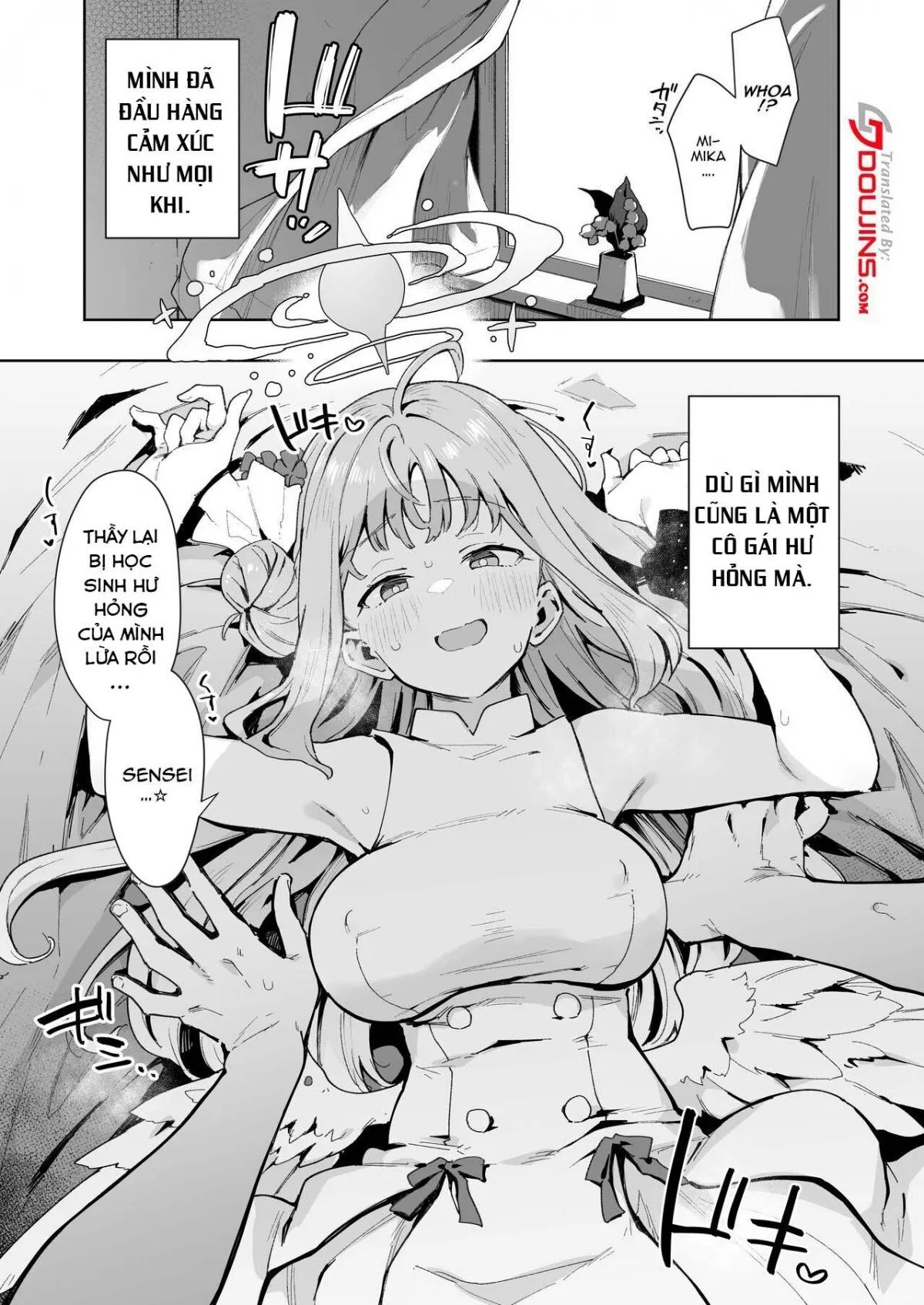 (COMIC1☆22) [Inbou no Teikoku (IN-KA of the Dead)] Waruiko Mika wa Oshiokisaretai | Mika muốn bị đạo tàn bụ (Blue Archive) [Vietnamese Tiếng Việt] [Digital] Bildnummer 2