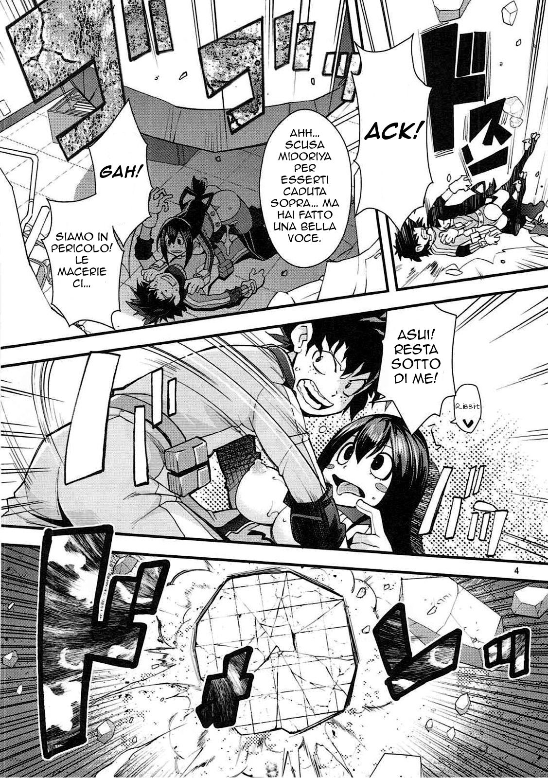 (C91) [UNIQUE (Rakujin)] Tsuyu-chan to... Shite | Do Tsuyu-chan (Boku no Hero Academia) [Italian] image number 3