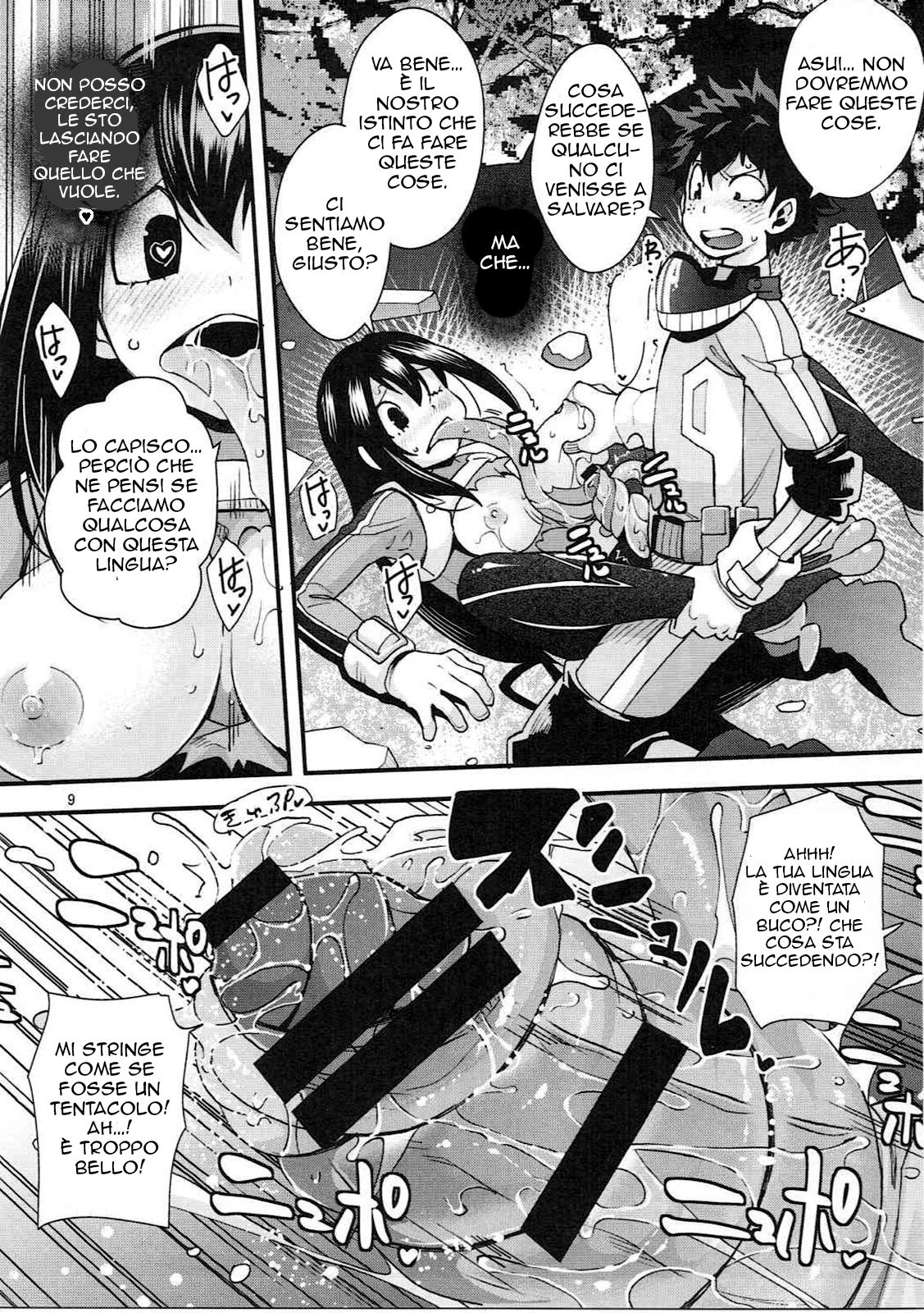 (C91) [UNIQUE (Rakujin)] Tsuyu-chan to... Shite | Do Tsuyu-chan (Boku no Hero Academia) [Italian] image number 8