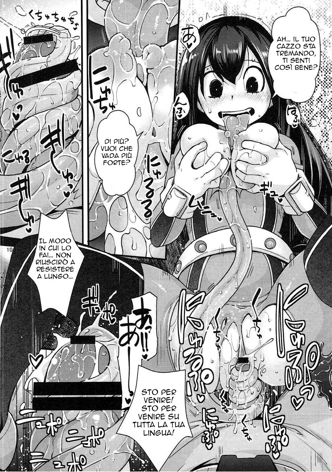(C91) [UNIQUE (Rakujin)] Tsuyu-chan to... Shite | Do Tsuyu-chan (Boku no Hero Academia) [Italian] image number 9