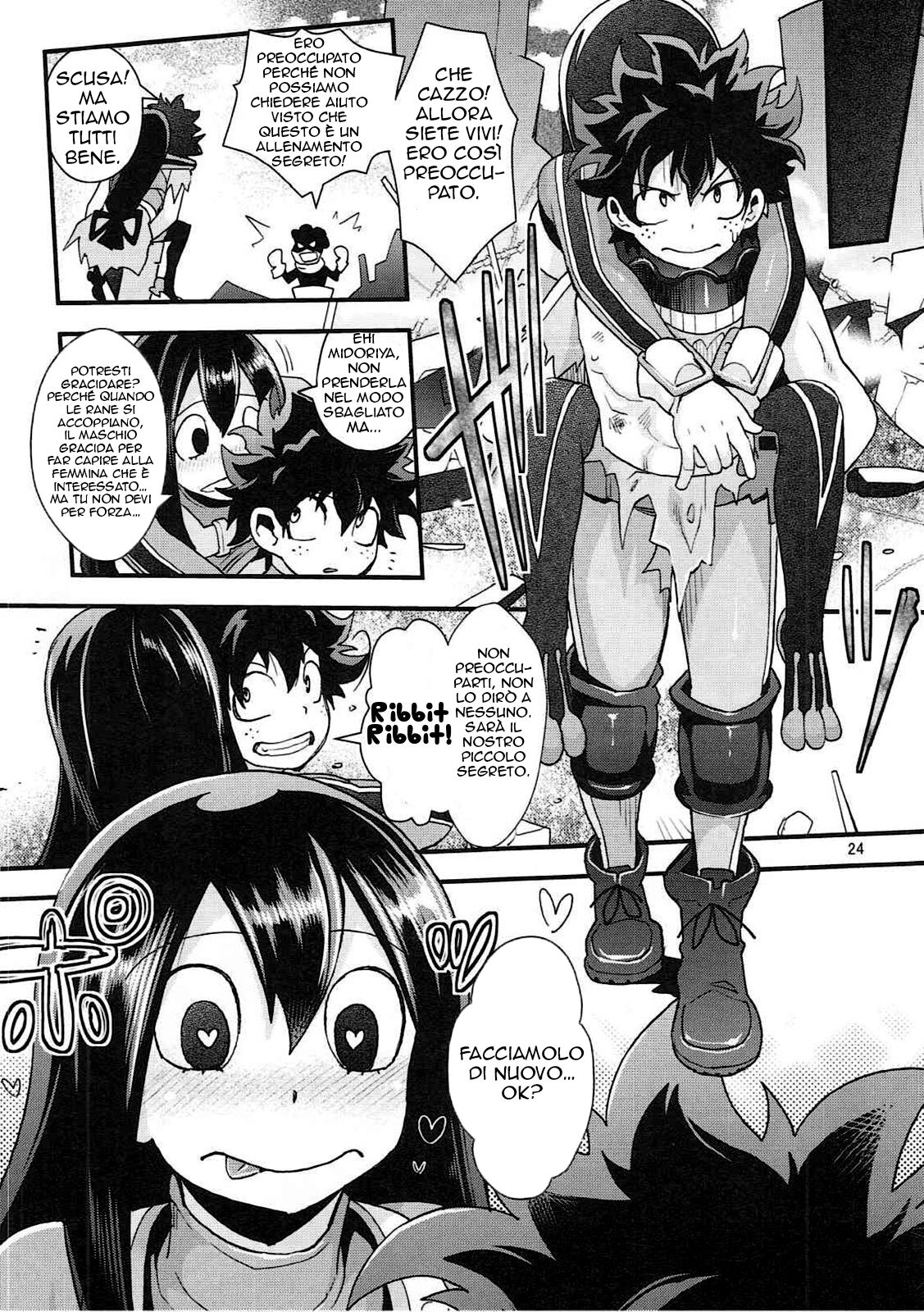 (C91) [UNIQUE (Rakujin)] Tsuyu-chan to... Shite | Do Tsuyu-chan (Boku no Hero Academia) [Italian] image number 23