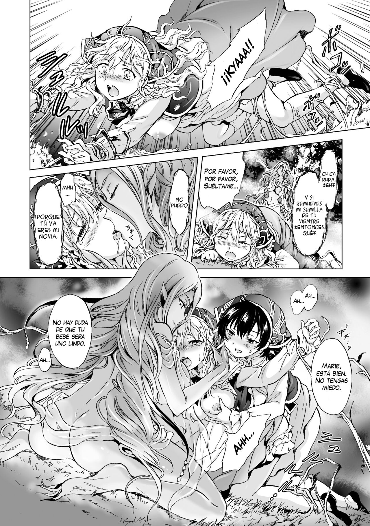 [Mira] Dryad no Hanayome-tachi | The Dryad's Brides (2D Comic Magazine Yuri Ninshin Vol. 2)  [Spanish] [Yuririn Fansub] [Digital] 图片编号 10