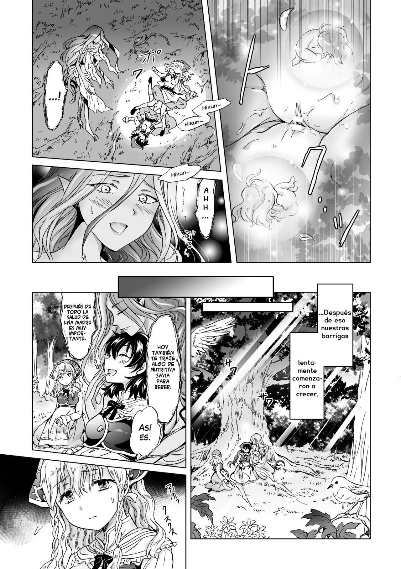 [Mira] Dryad no Hanayome-tachi | The Dryad's Brides (2D Comic Magazine Yuri Ninshin Vol. 2)  [Spanish] [Yuririn Fansub] [Digital] 图片编号 17
