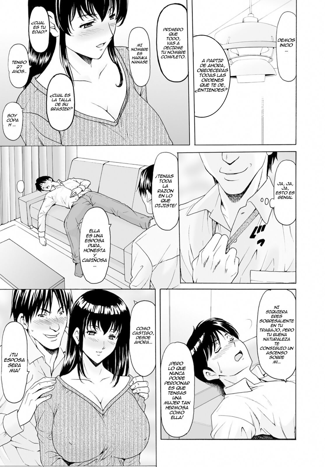 [Hoshino Ryuichi] Sennou NetorareTsuma Haruka | La Esposa Hipnotizada Haruka la Infiel [Spanish]  [Digital] [Ongoing] numero di immagine  14