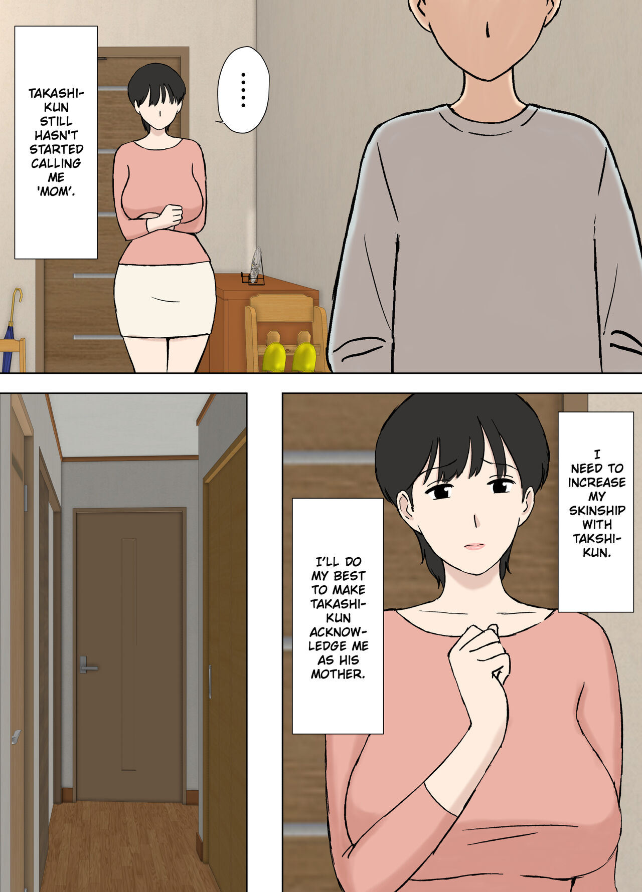 [Urakan] Juujun Mama no Chizuru-san to Otto no Tsurego | The Obedient Chizuru-san And Her Stepchild [English][Chalklog] 이미지 번호 7