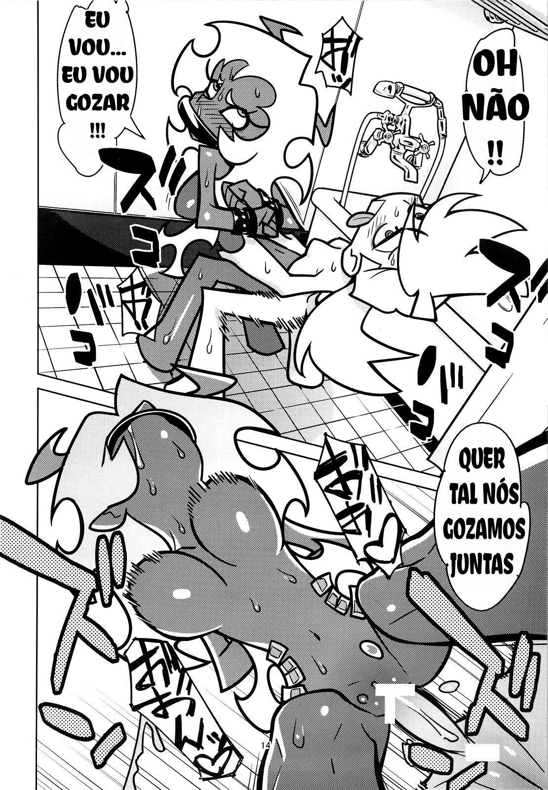 [Hamanasu Chaya (Hamanasu)] Oshioki! Demon Sisters (Panty & Stocking with Garterbelt) [Portuguese-BR] image number 14