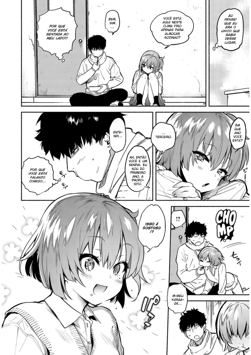 [Yuzuha] Lunch Time no Kouhai (COMIC Anthurium 2018-05) [Portuguese-BR] [Ninjaboy] [Digital] image number 2