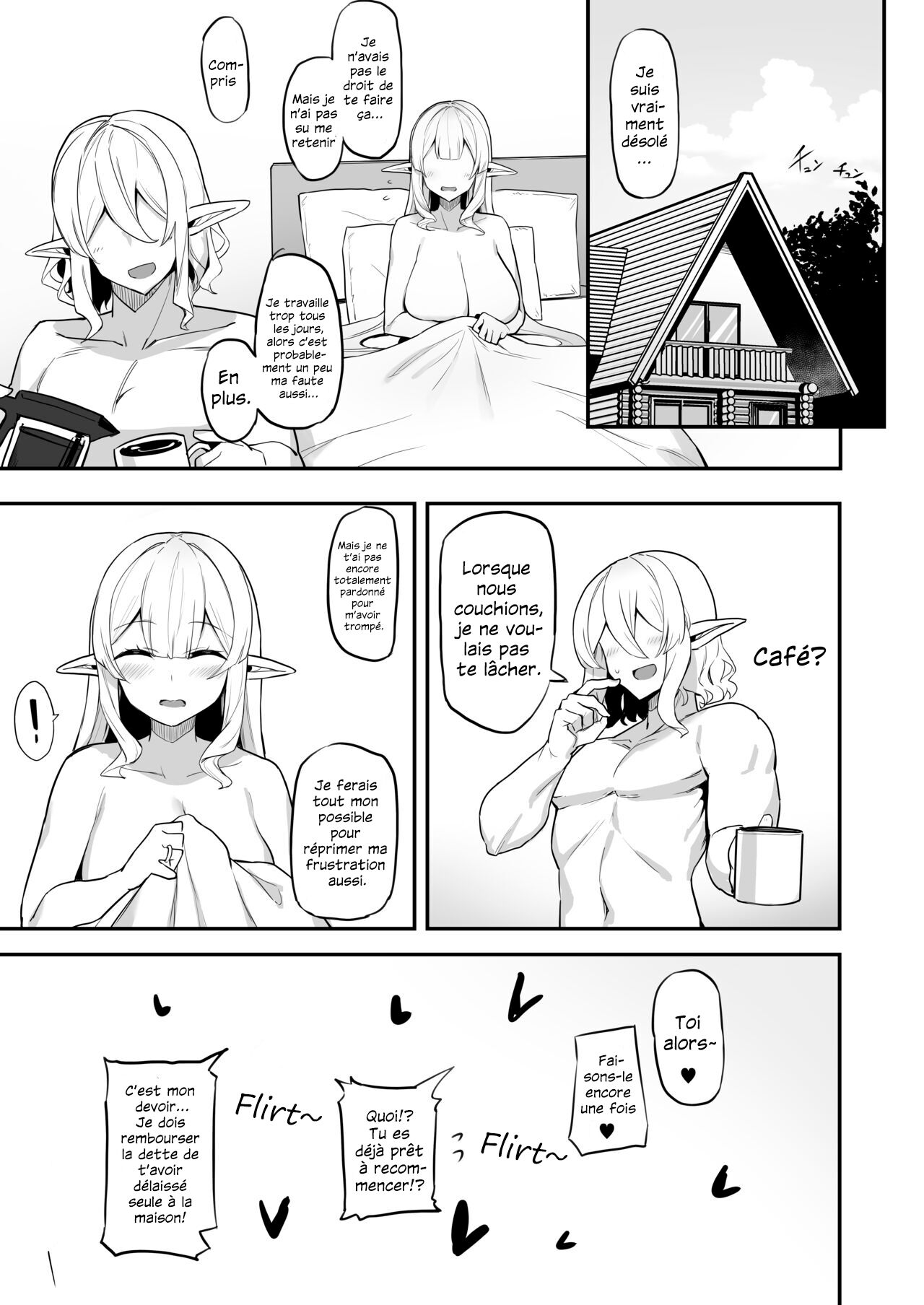 [Kirome] Elf Mama-San no manga | Le manga d'une Elfe mariée frustrée [Français] [Sloth] image number 33