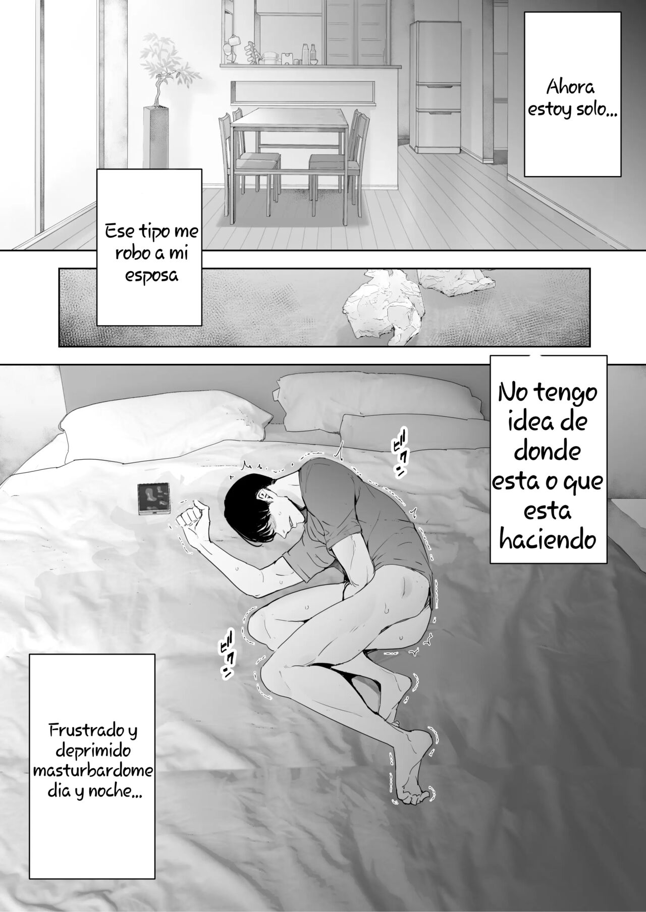 Seguí viendo cómo me ponían los cuernos mi esposa y la hacían correrse una y otra vez. completa image number 95