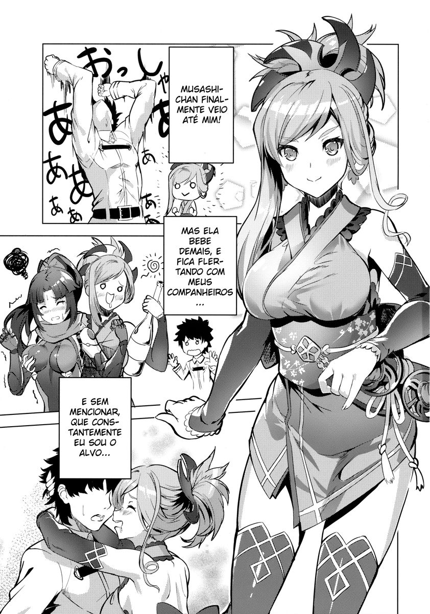 (C93) [DEAR LIFE (Eshimoto)] Musashi-chan no Erohon (Fate/Grand Order) [Portuguese-BR] [DiegoVPR] Bildnummer 2