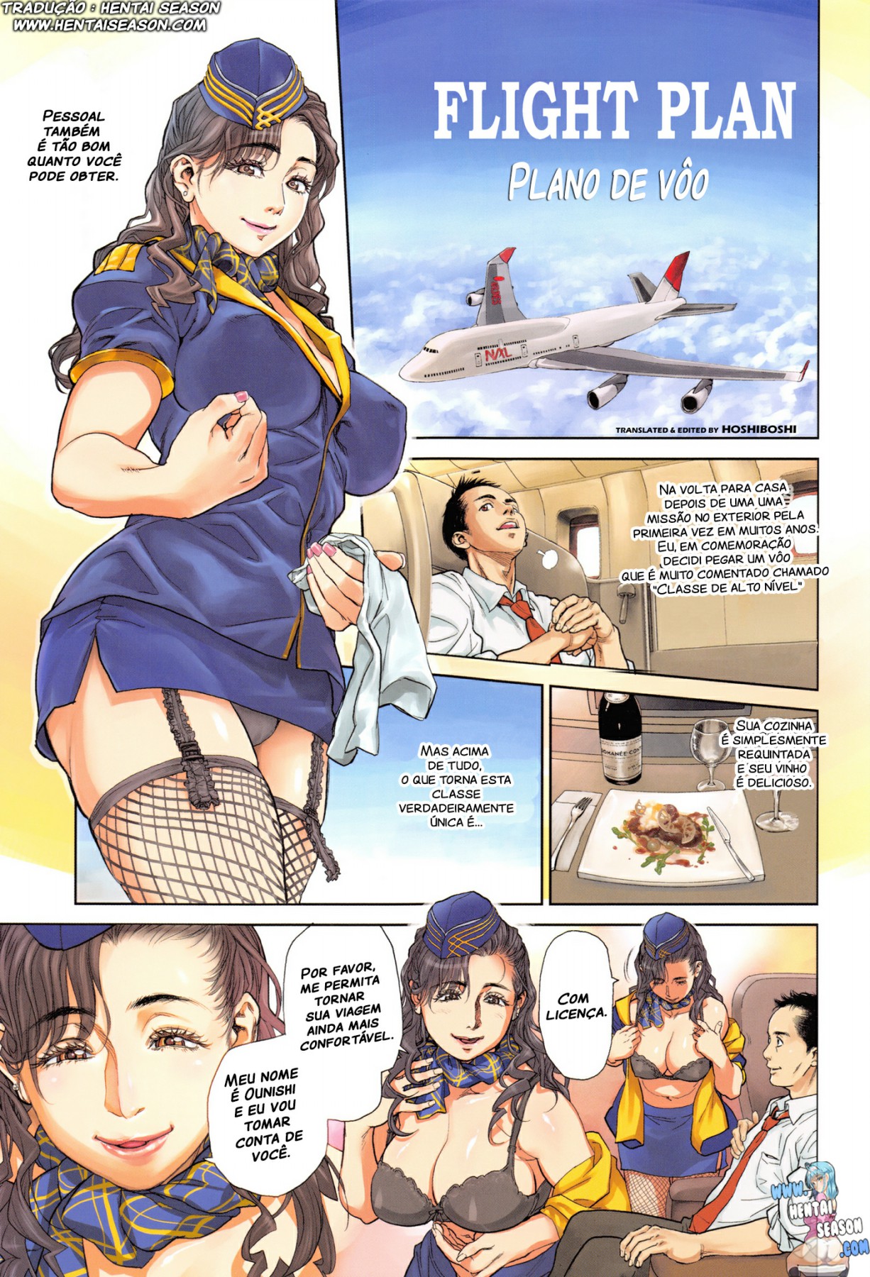 [Kishizuka Kenji] Flight Plan (Onna Kyoushi ni Tsugu) [Portuguese-BR] [Hentai Season] изображение № 2