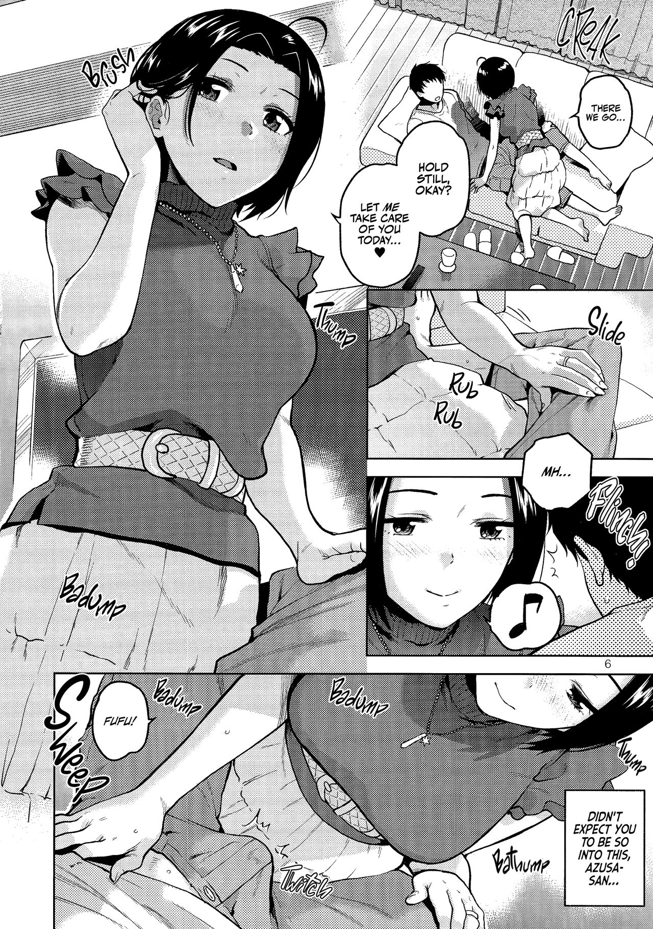 (C96) [Aimasutei (Fumitsuki Yuu)] Azusa-san ga Te to Kuchi dake de Shite Kureru Hon (THE IDOLM@STER) [English] [korafu + head empty] image number 7