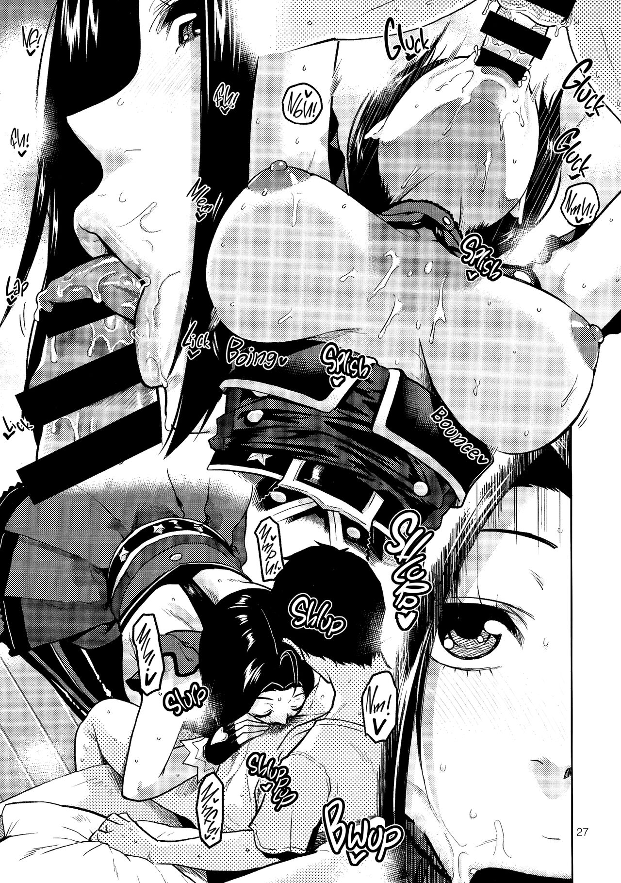 (C96) [Aimasutei (Fumitsuki Yuu)] Azusa-san ga Te to Kuchi dake de Shite Kureru Hon (THE IDOLM@STER) [English] [korafu + head empty] image number 28