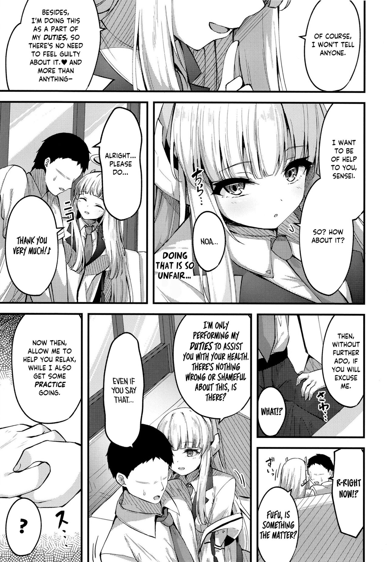 [Tsukuten (Madoka Tsukumo)] Seishori NOR Asobi - Ryoute ni Sensei to Yuuka-chan | Sexual Release NOR Toying - Sensei and Yuuka-chan wrapped around my fingers! (Blue Archive) [English] [Tea Party Scans] [Digital] image number 7