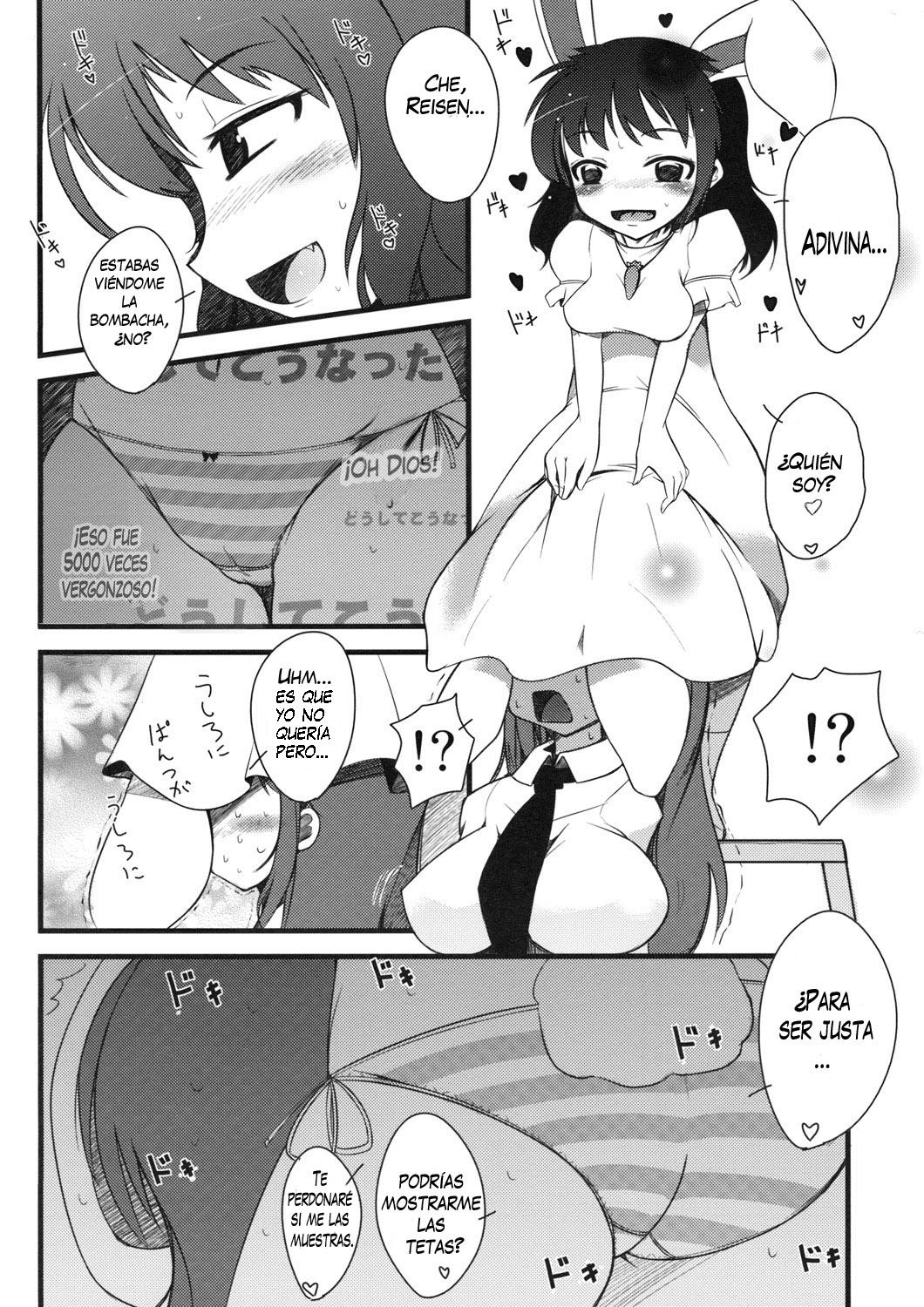 (C76) [Shiinotomoshibitake (Ippongui)] Inaba no Ero Usagi (Touhou Project) [Spanish] [Saizoh-Xxegoxx] Bildnummer 9