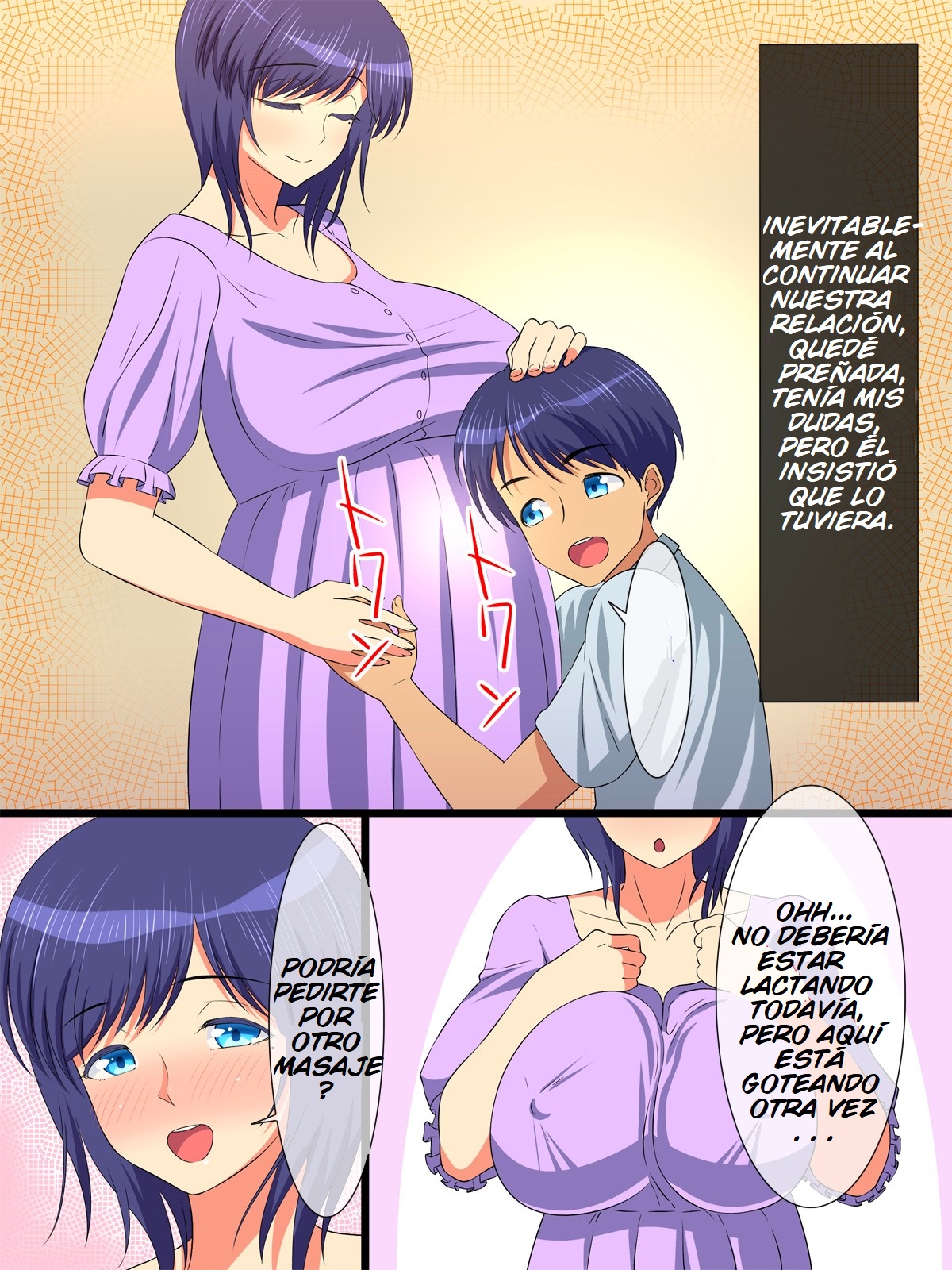 [Haruharutei] Hahabote! Dougan Kyonyuu Okaasan ga Musuko ni Haramasarete Shiawase ni Naru Hanashi [Spanish] {Brad33} numero di immagine  30