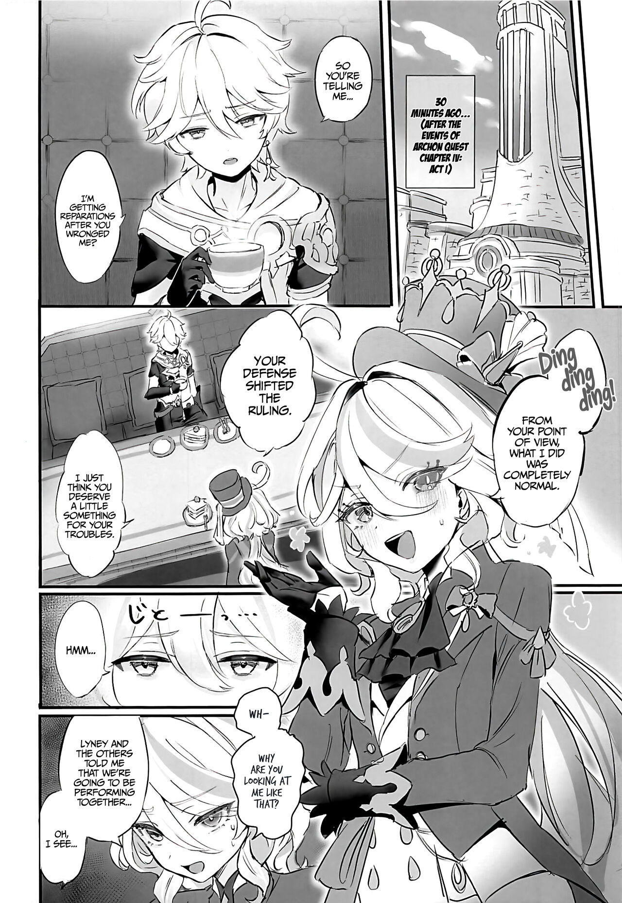 (C103) [GlowMercury (Sukoyakagumi)] Cheers With Her Glass (Genshin Impact) [English] [LunaticSeibah] numero di immagine  3