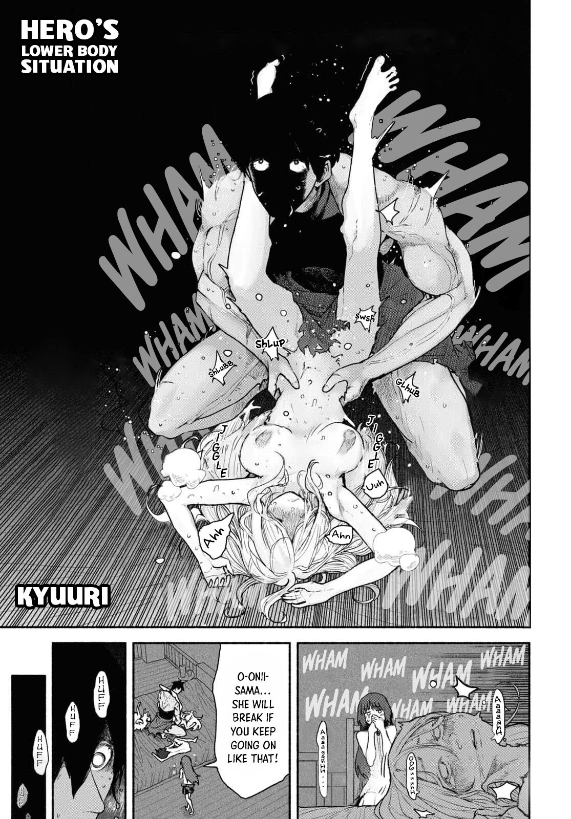 [Kyuuri] Yuusha-sama no Kahanshin Jijo | Hero's Lower Body Situation (CHEATxSEX Anthology Comic) [English] [BBts] imagen número 1