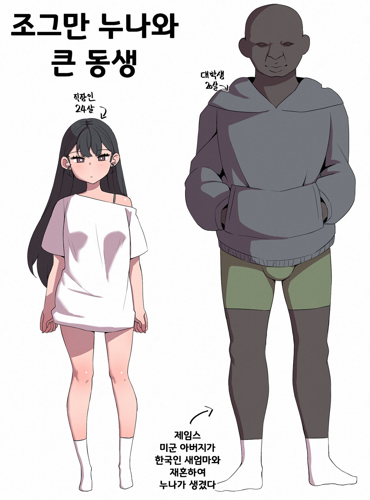 (mangmoongming) 조그만 누나와 큰 동생(step sis) 图片编号 1