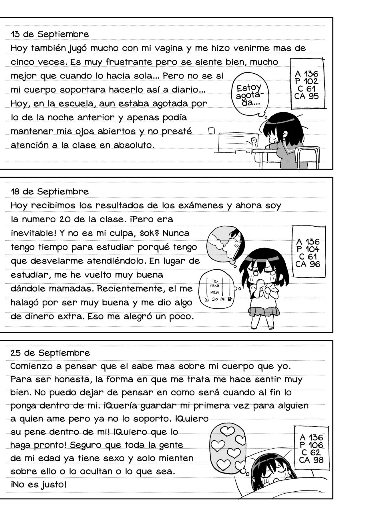 [Meshikutteneru. (Atage)] 11-gatsu 28-nichi Atarashii Papa no Mono ni Narimashita. | November 28th: As of today, I belong to my new daddy! [Spanish] [elmodela8] [Digital] Bildnummer 12