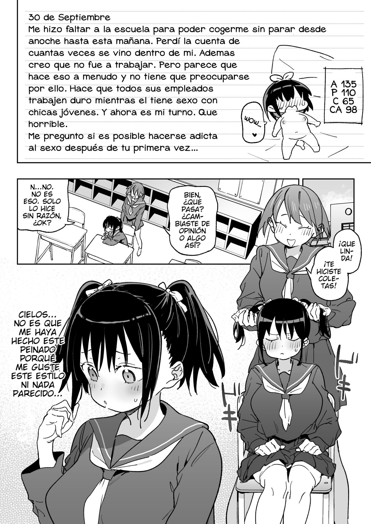 [Meshikutteneru. (Atage)] 11-gatsu 28-nichi Atarashii Papa no Mono ni Narimashita. | November 28th: As of today, I belong to my new daddy! [Spanish] [elmodela8] [Digital] Bildnummer 19