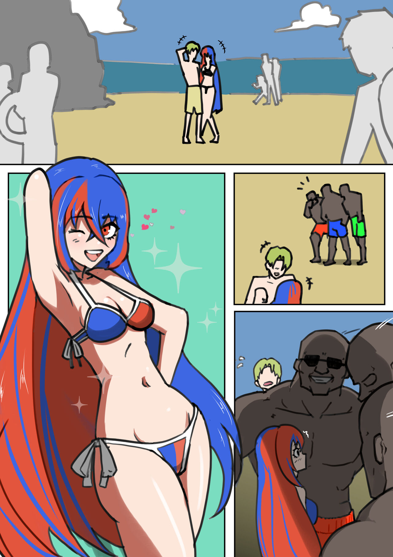 [Henzu8] Nanpa sa reru ryūru-chan on the beach [fire emblem engage ) 图片编号 1