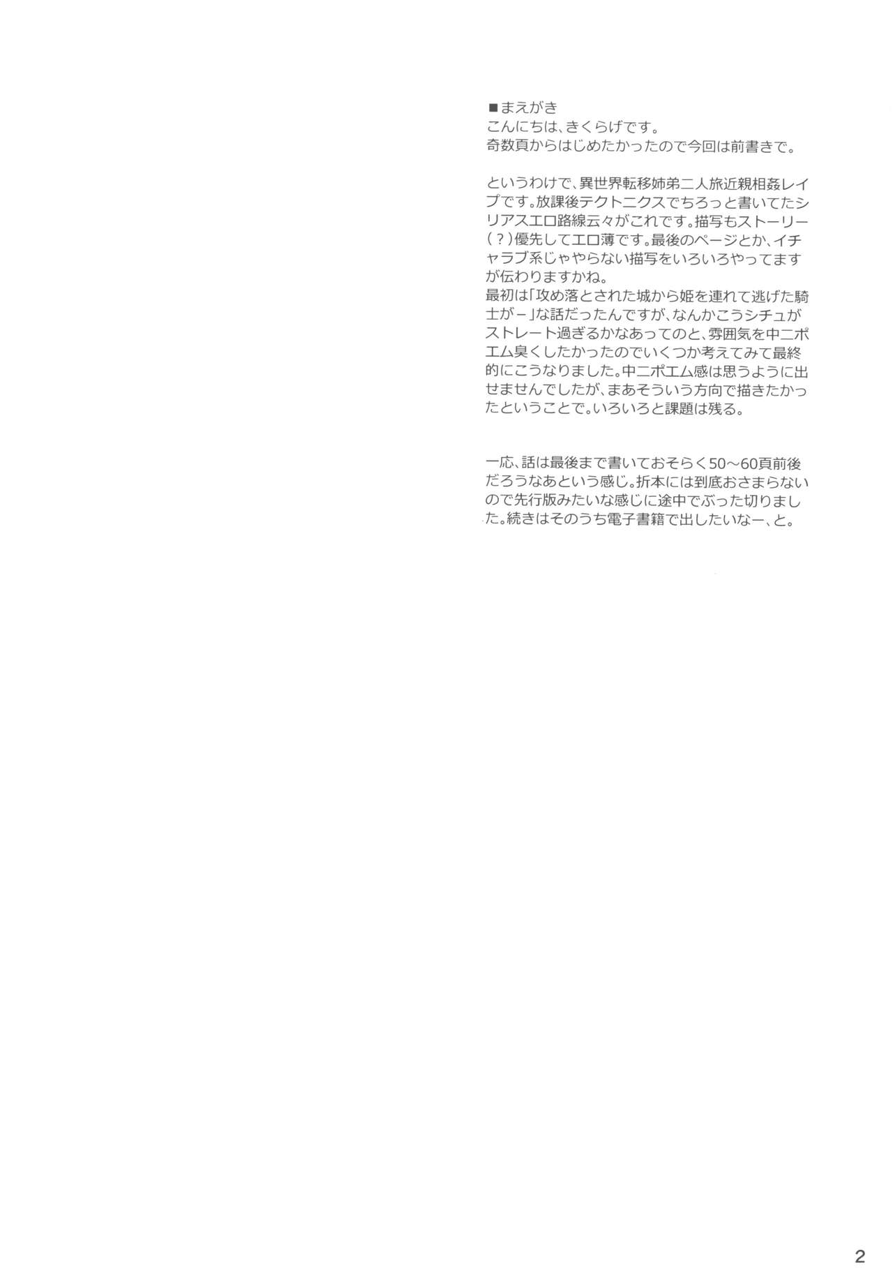 (C93) [Kikurage-ya (Kikurage)] Kimi to Futari, Ori no Sekai de [Korean] image number 2