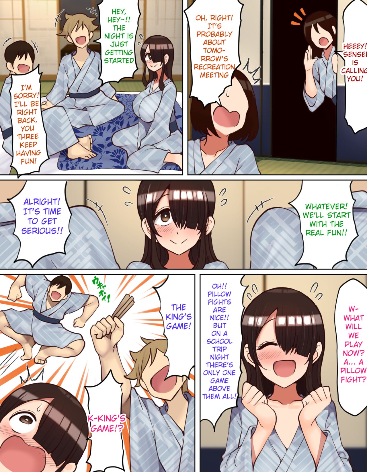 [Hamusuta-nonikomi (Motsuaki)] Shuugaku Ryokou de YouCha to Onaji Group ni Nacchatta Mekakure InCha-chan | Gloomy-chan Ended Up in a Lively Group on the School Trip [English] [Raknnkarscans] image number 5